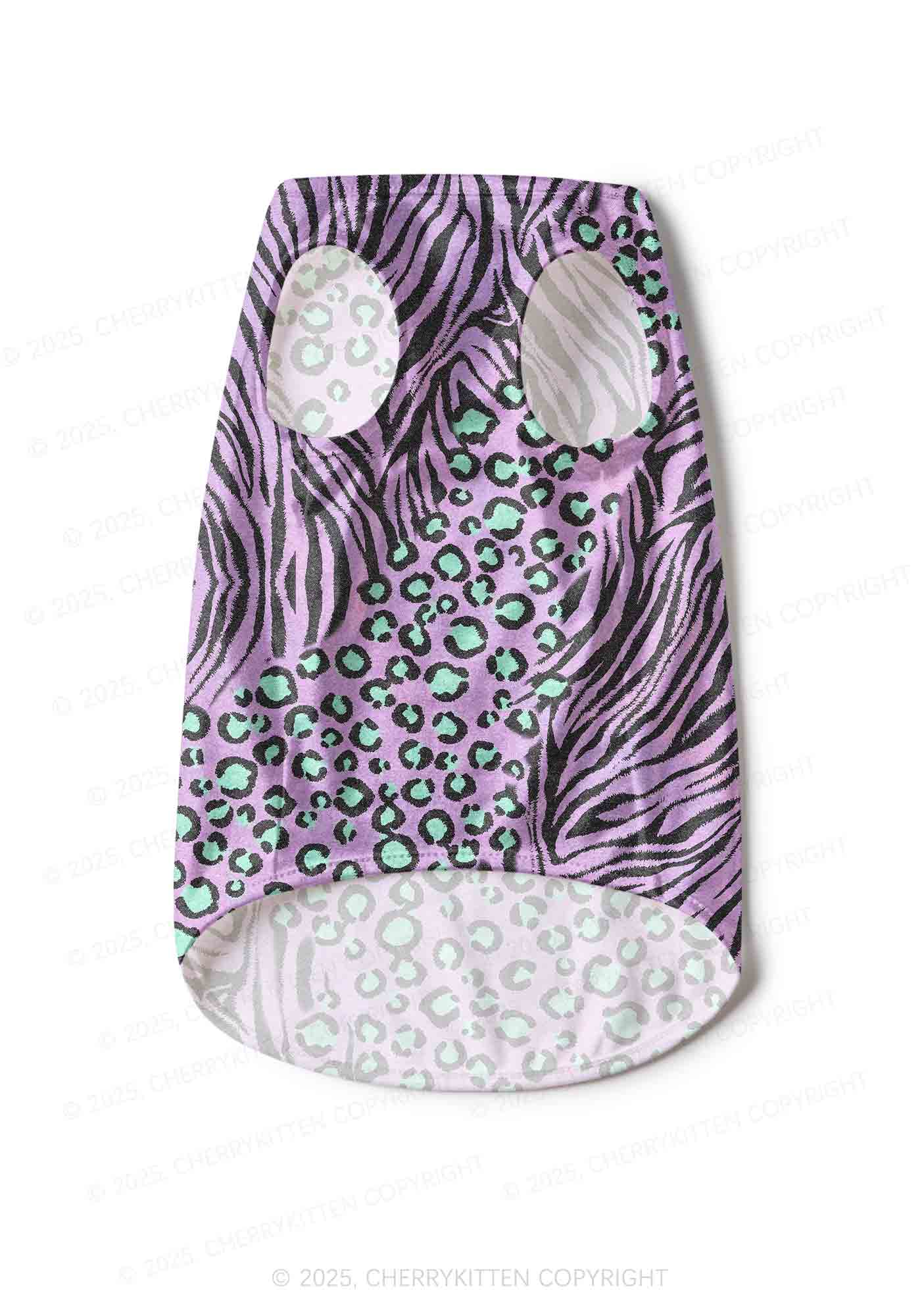 Lavender Zebra Y2K Pet Tank Top Cherrykitten - Image 4
