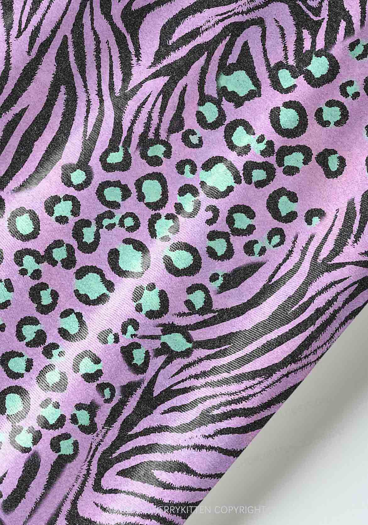 Lavender Zebra Y2K Pet Tank Top Cherrykitten - Image 5