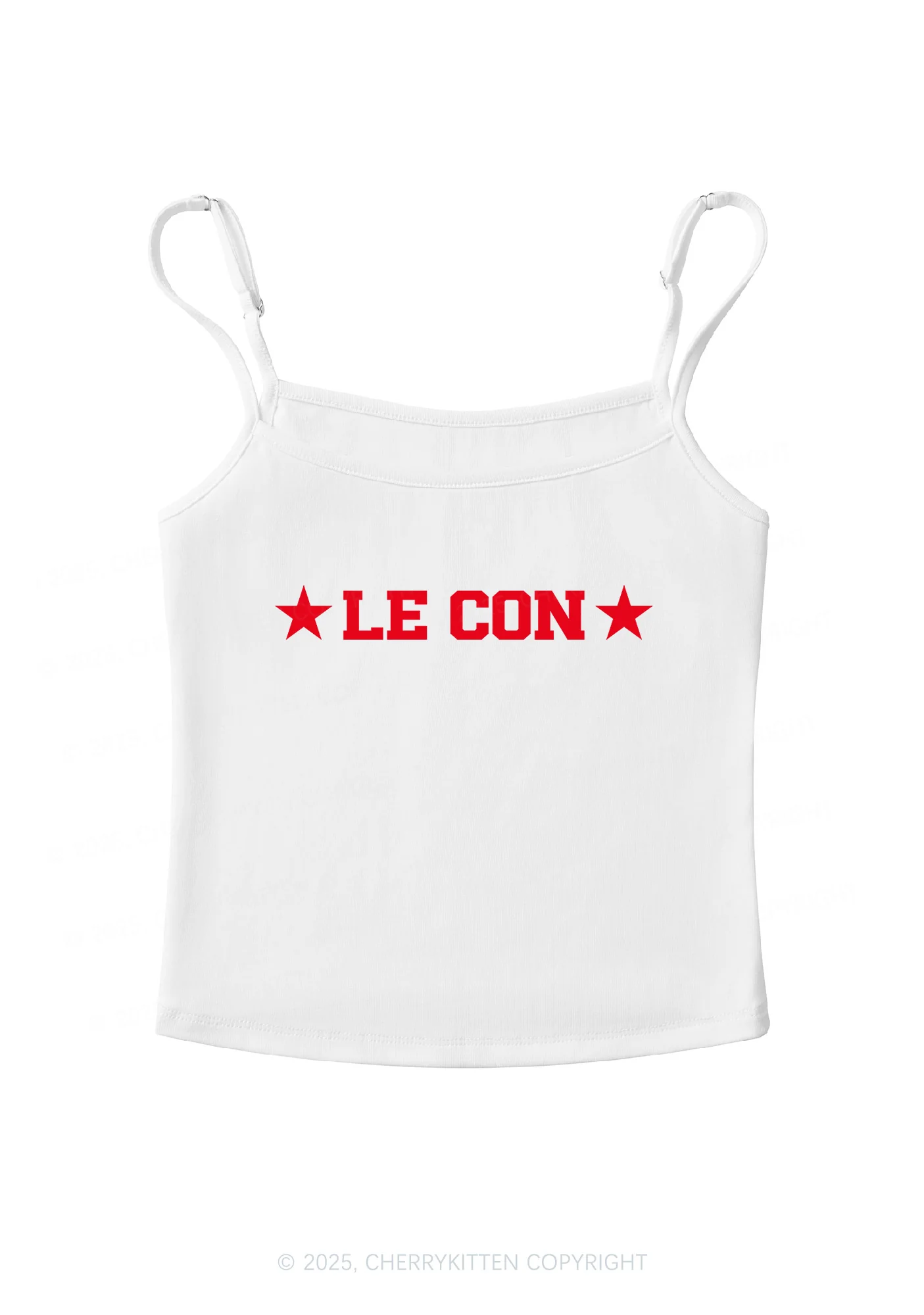 Le Con Y2K Spaghetti Strap Cami Cherrykitten - Image 3