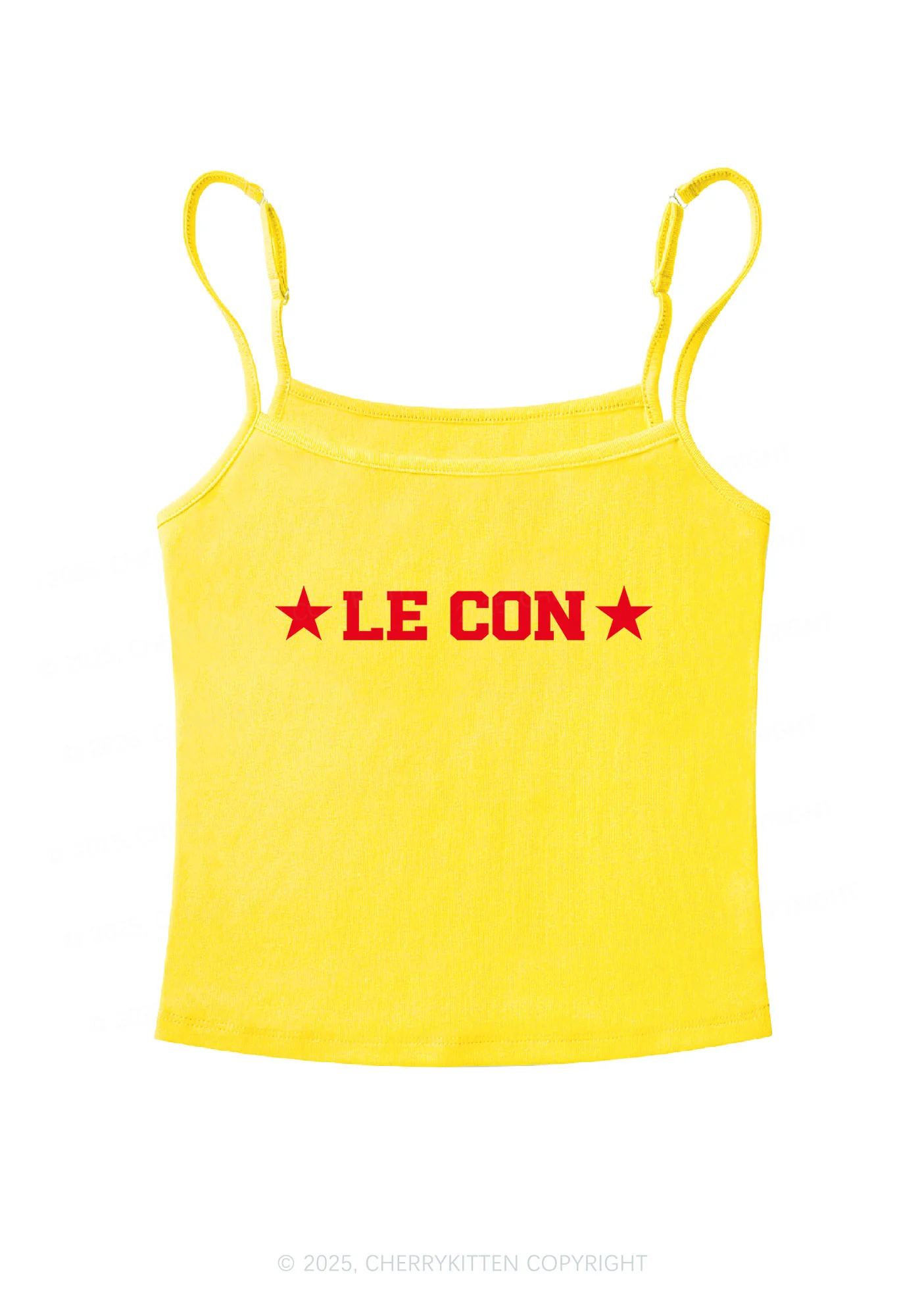 Le Con Y2K Spaghetti Strap Cami Cherrykitten - Image 5