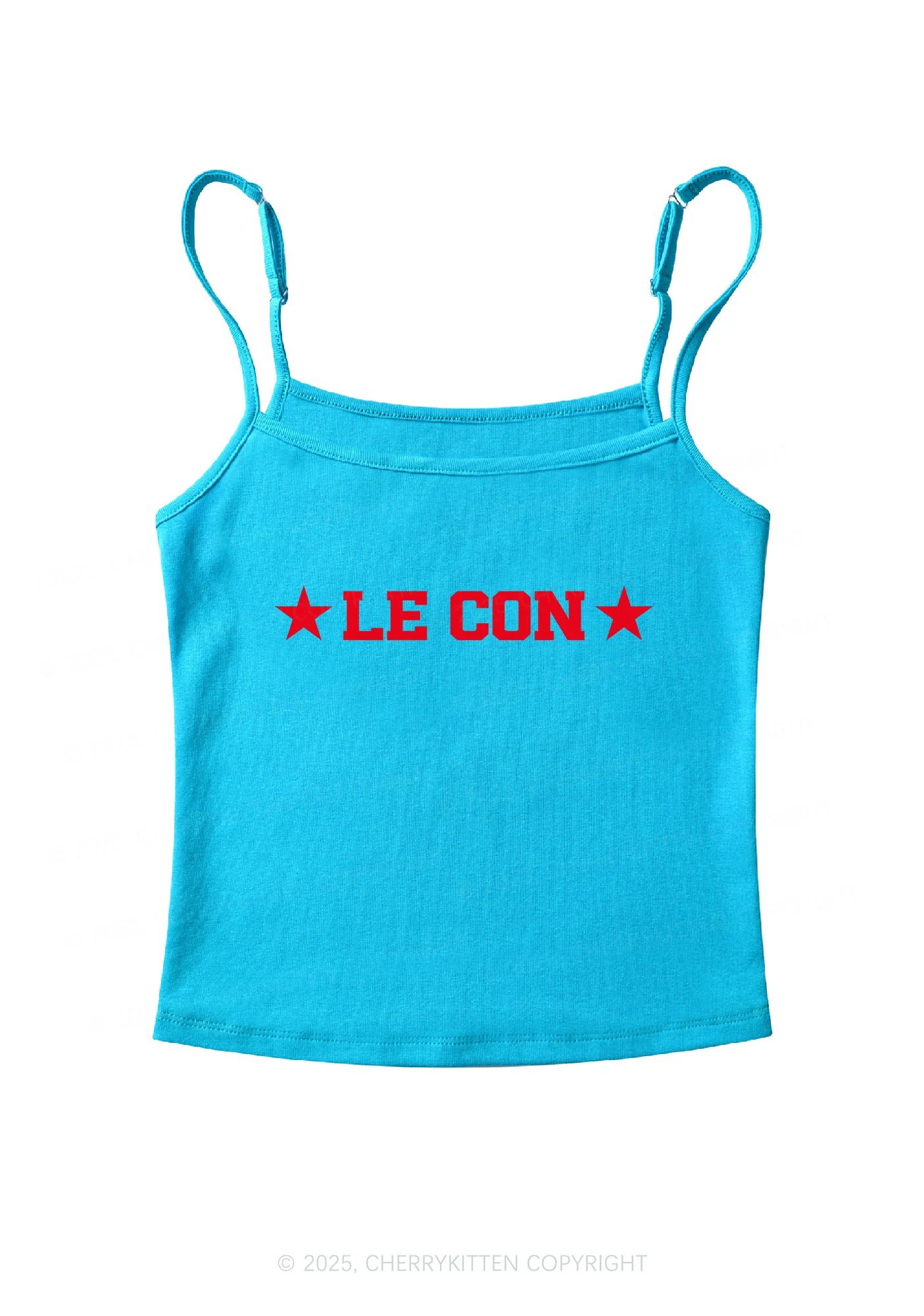 Le Con Y2K Spaghetti Strap Cami Cherrykitten - Image 6