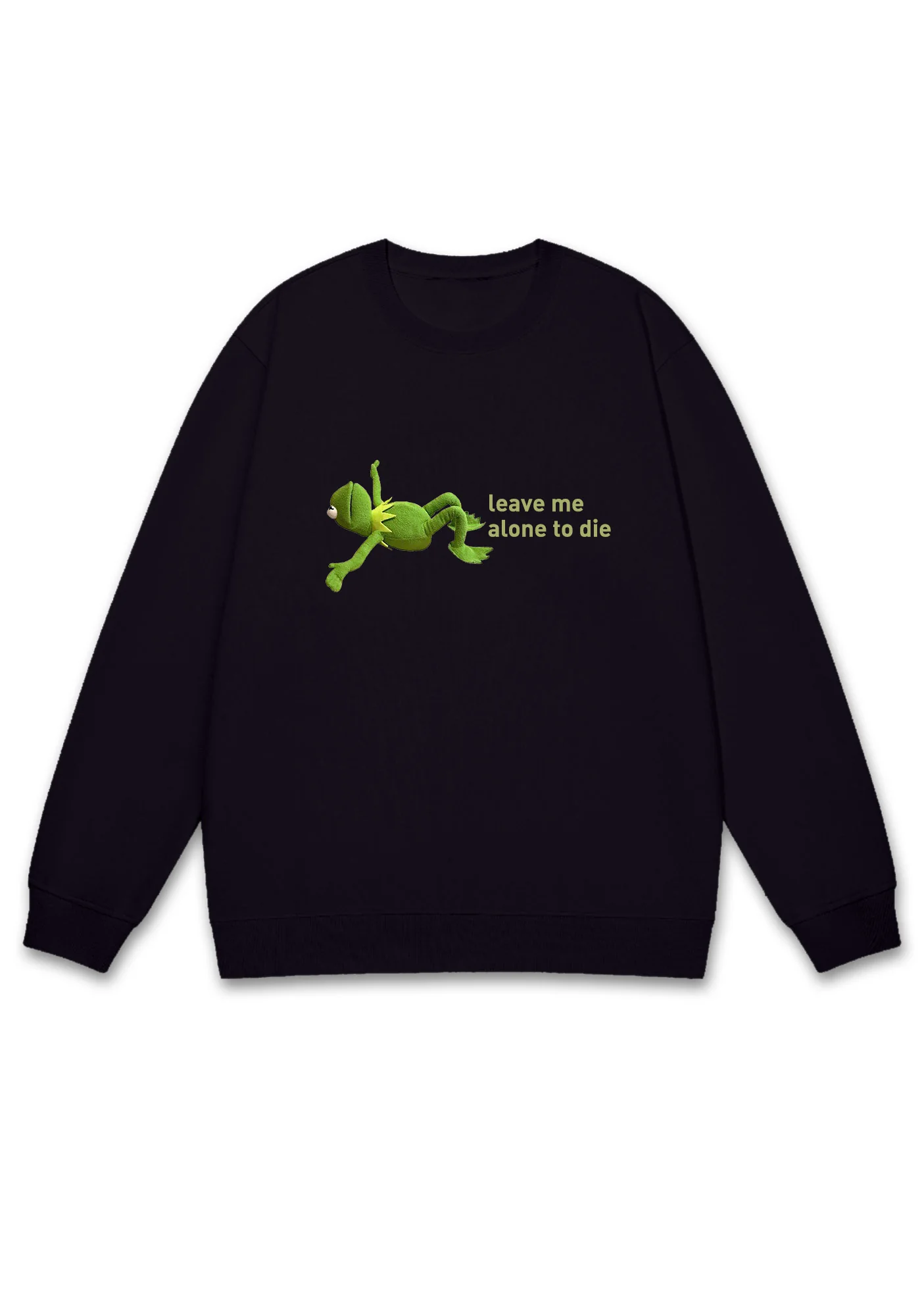 Leave Me Alone To Die Y2K Sweatshirt - Image 2