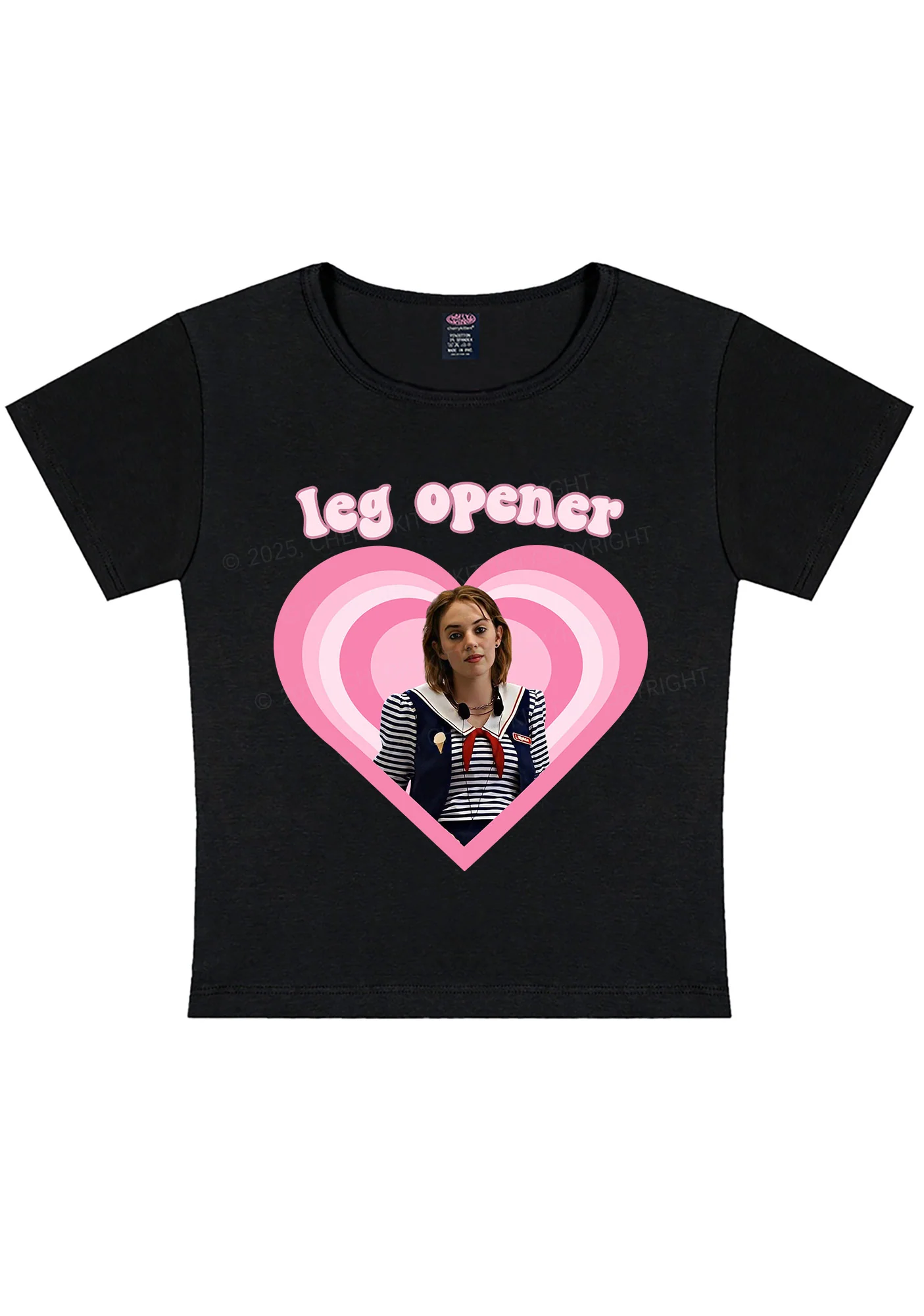 Leg Opener Pride Y2K Baby Tee Cherrykitten - Image 3