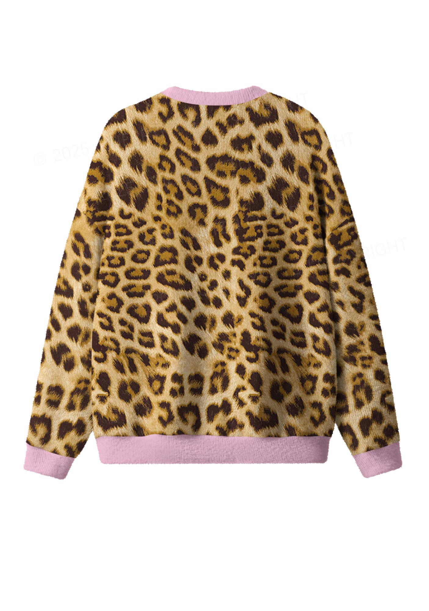 Leopard Cxxt Star Y2K Christmas Knit Sweatshirt Cherrykitten - Image 2
