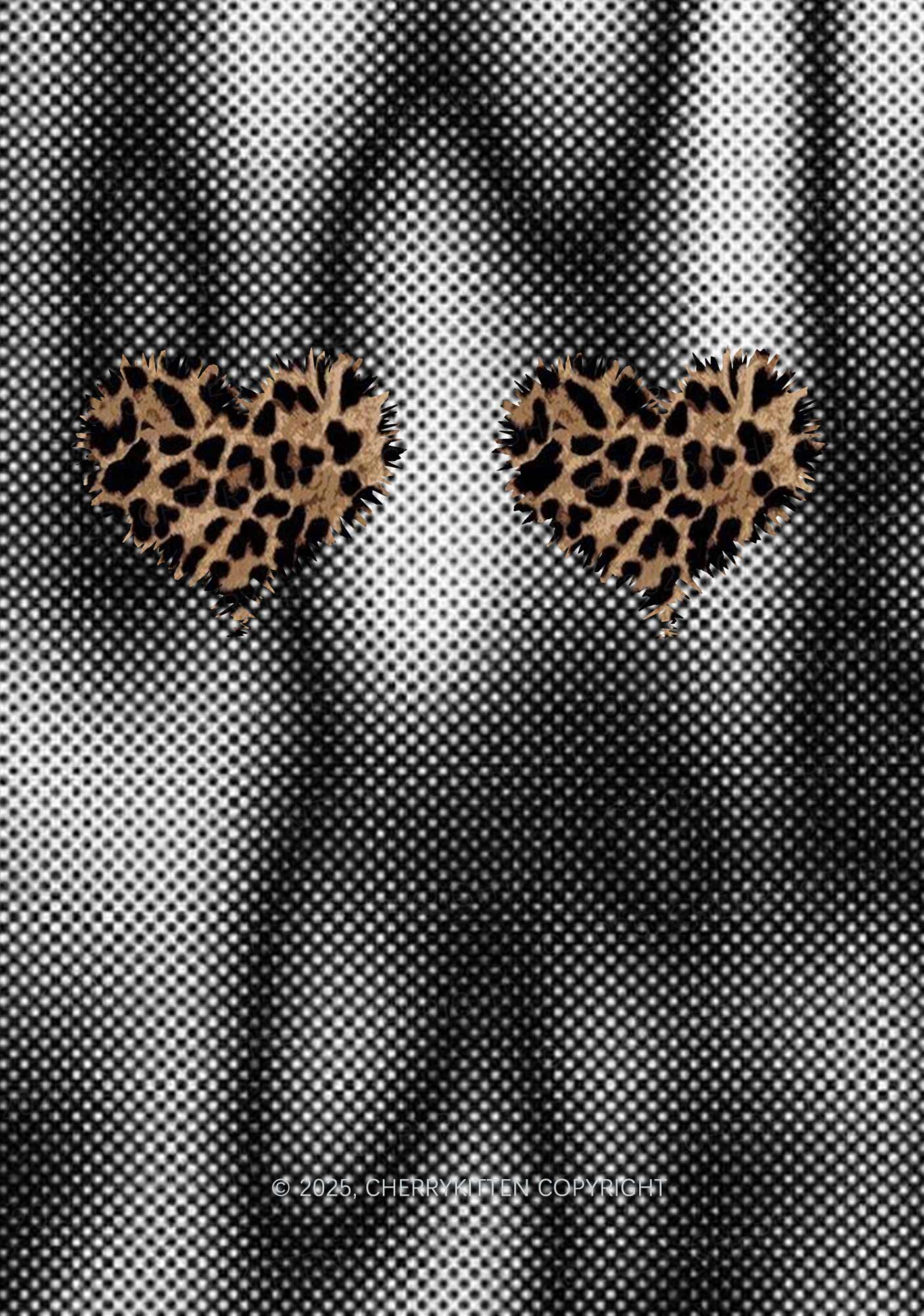 Leopard Hearts Y2K Mesh Long Sleeve Crop Top Cherrykitten - Image 2