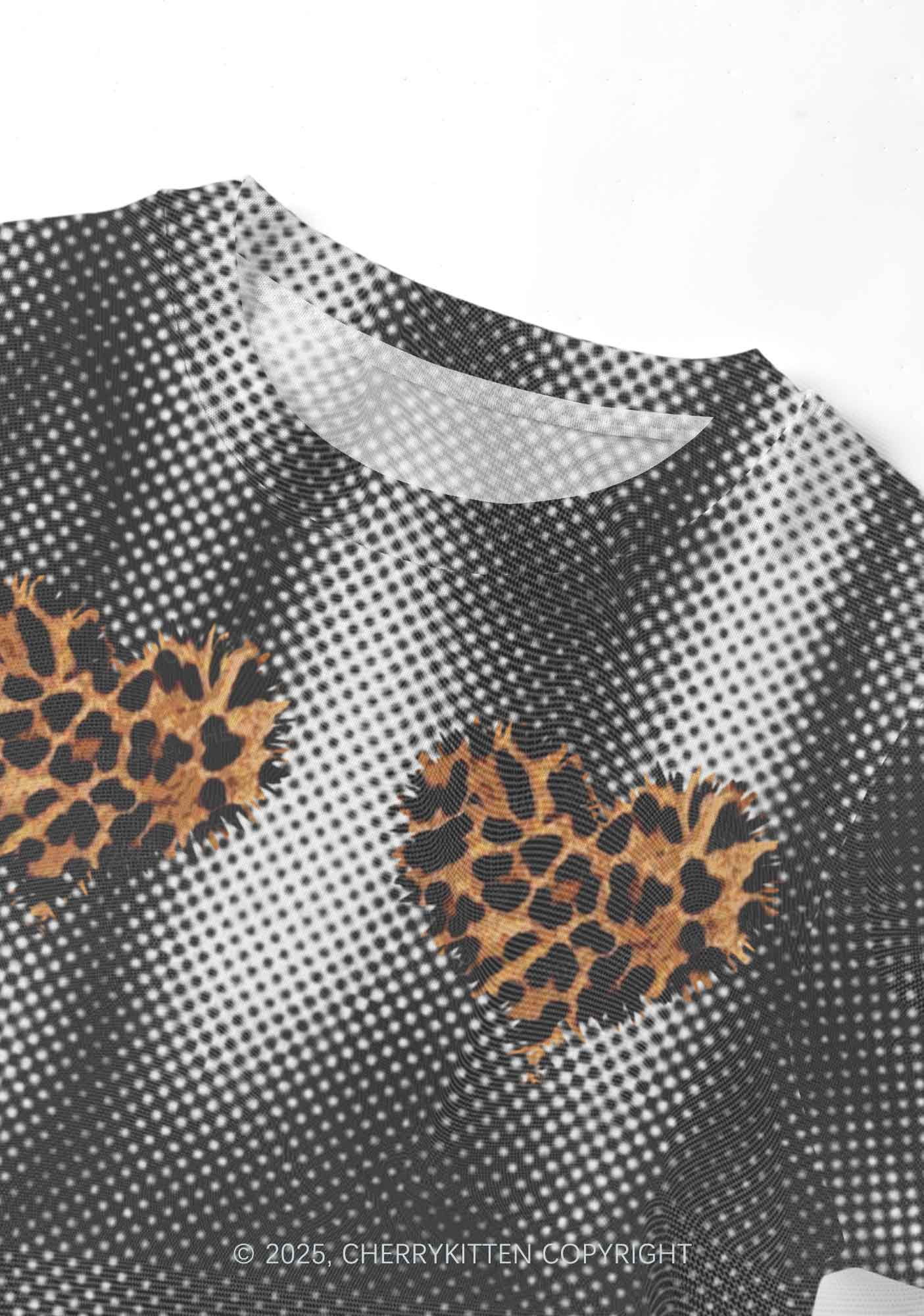 Leopard Hearts Y2K Mesh Crop Top Cherrykitten - Image 3