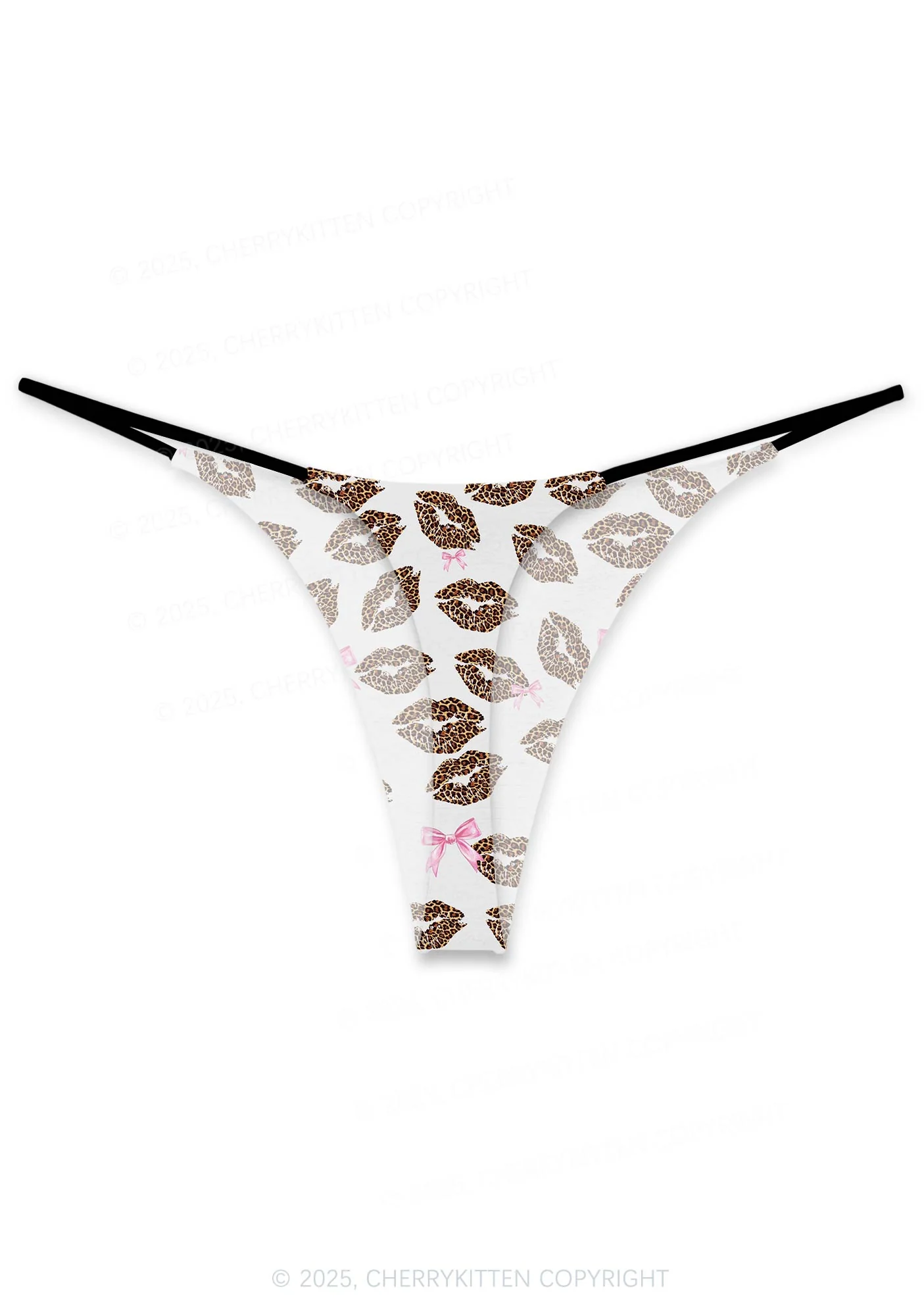 Leopard Lip Print Valentine's Day Y2K Print Couples Thong Set Cherrykitten - Image 4