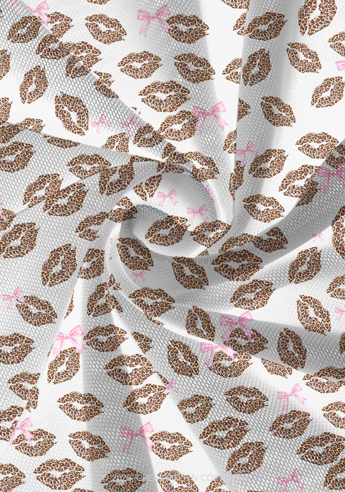 Leopard Lip Print Valentine's Day Y2K Print Mini Layered Skirt Cherrykitten - Image 4