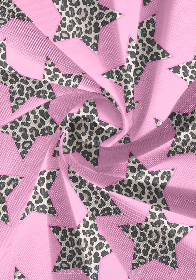 Leopard Star Y2K Print Mini Layered Skirt Cherrykitten - Image 4
