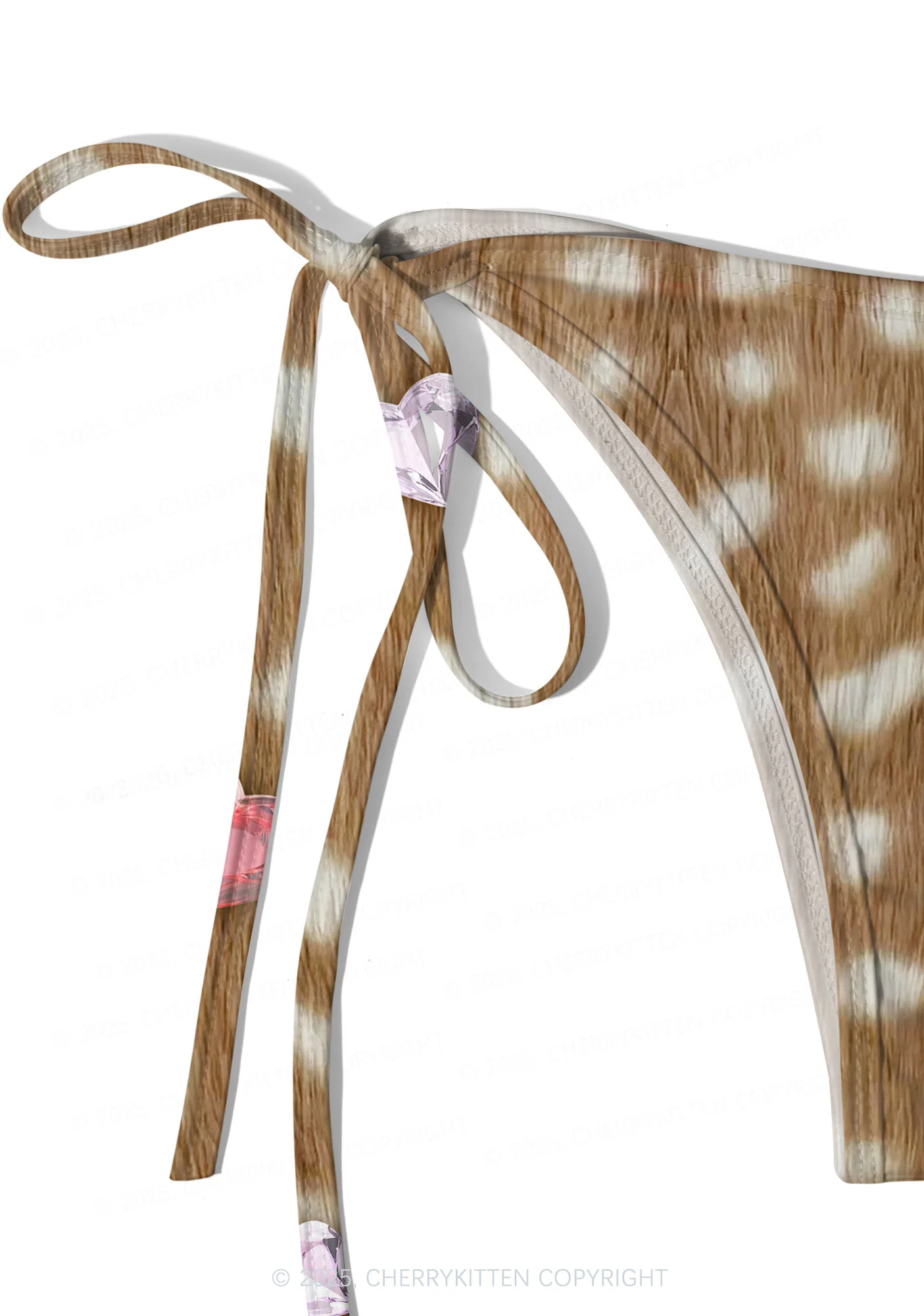 Leopard With Gems Y2K Print Bikini Set Cherrykitten - Image 5