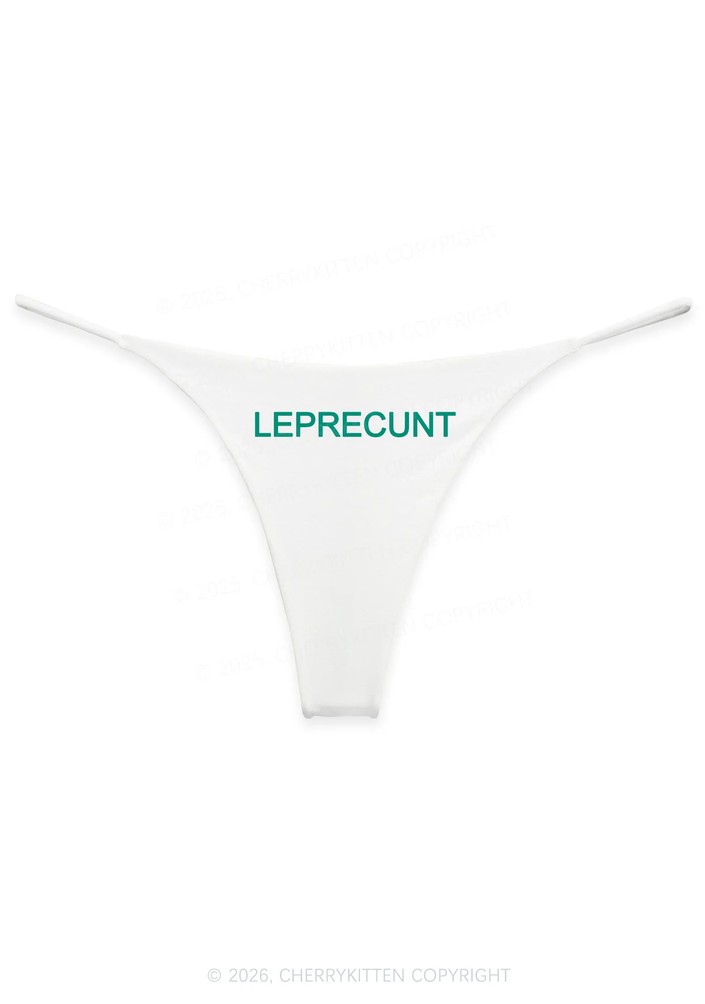Leprecunt St Patricks Y2K Bikini String Thong Cherrykitten - Image 4
