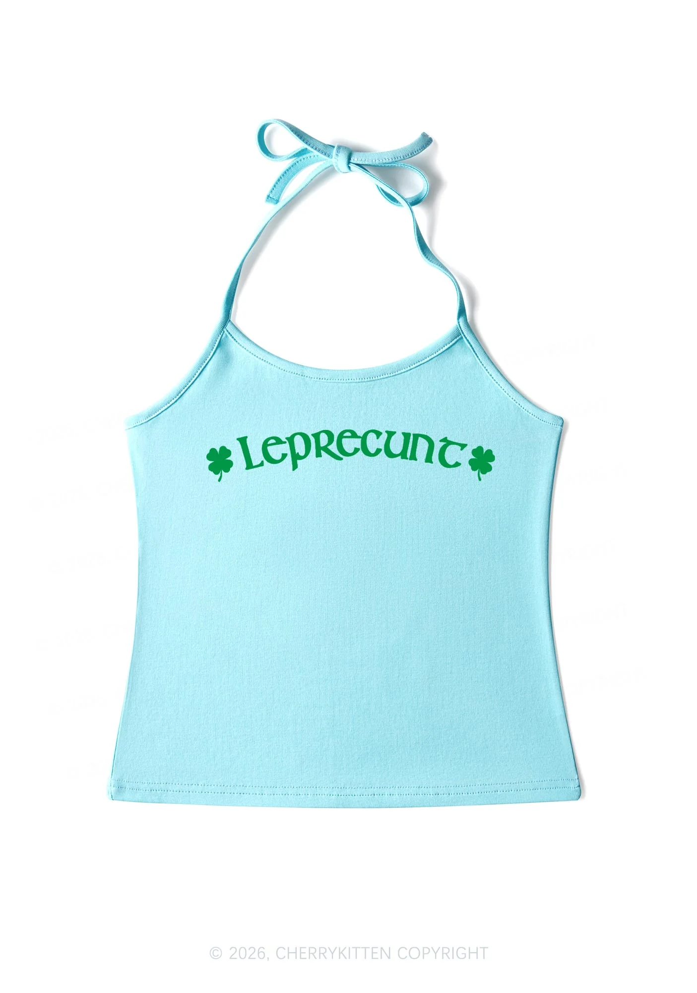 Leprecunt St Patricks Y2K Halter Neck Cami Cherrykitten - Image 7