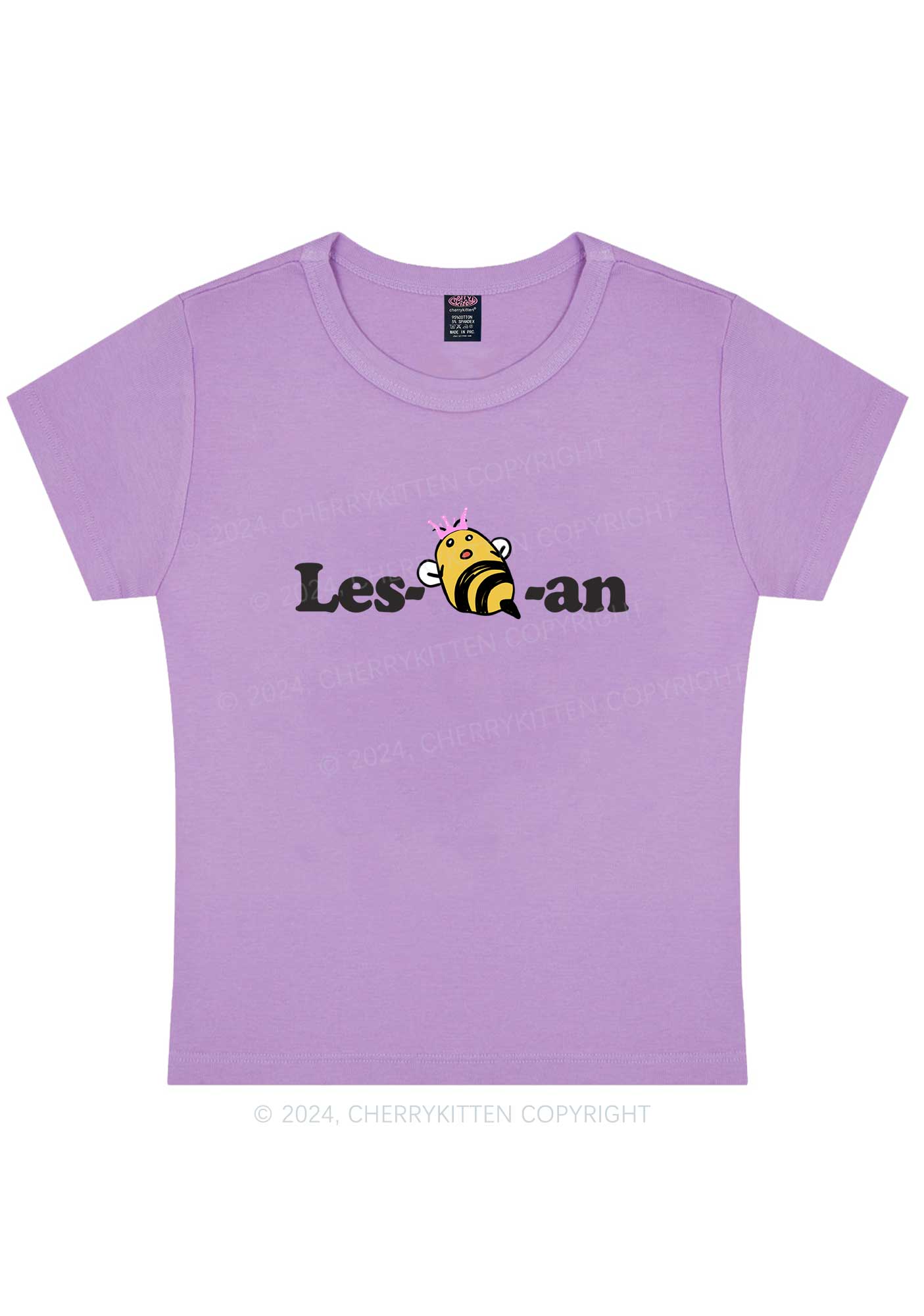 Lesbeean Y2K Baby Tee Cherrykitten - Image 7