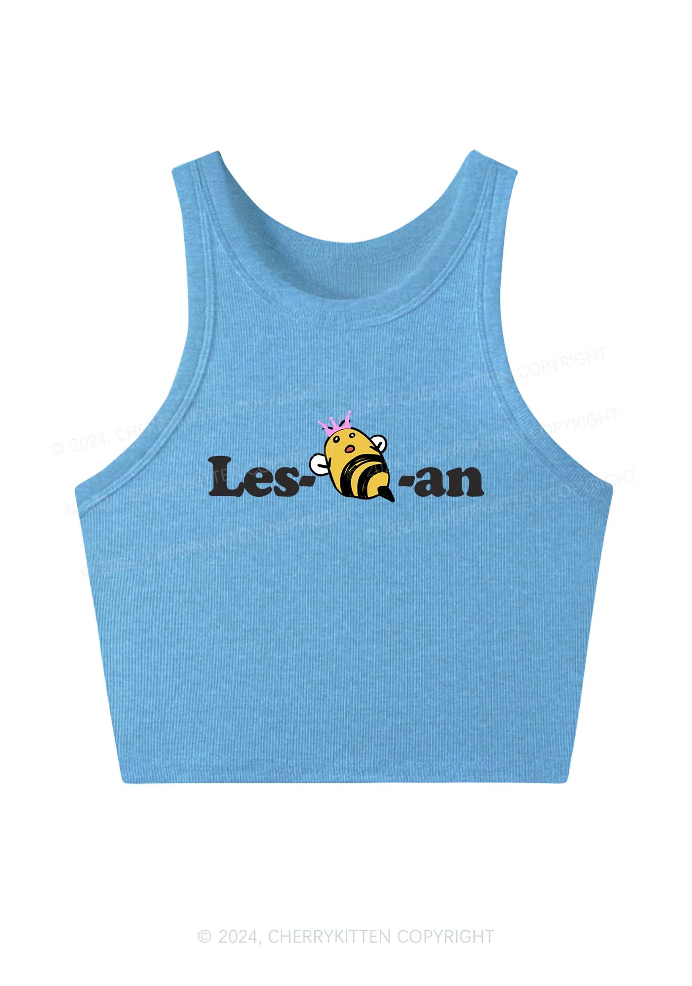 Lesbeean Y2K Crop Tank Top Cherrykitten - Image 4