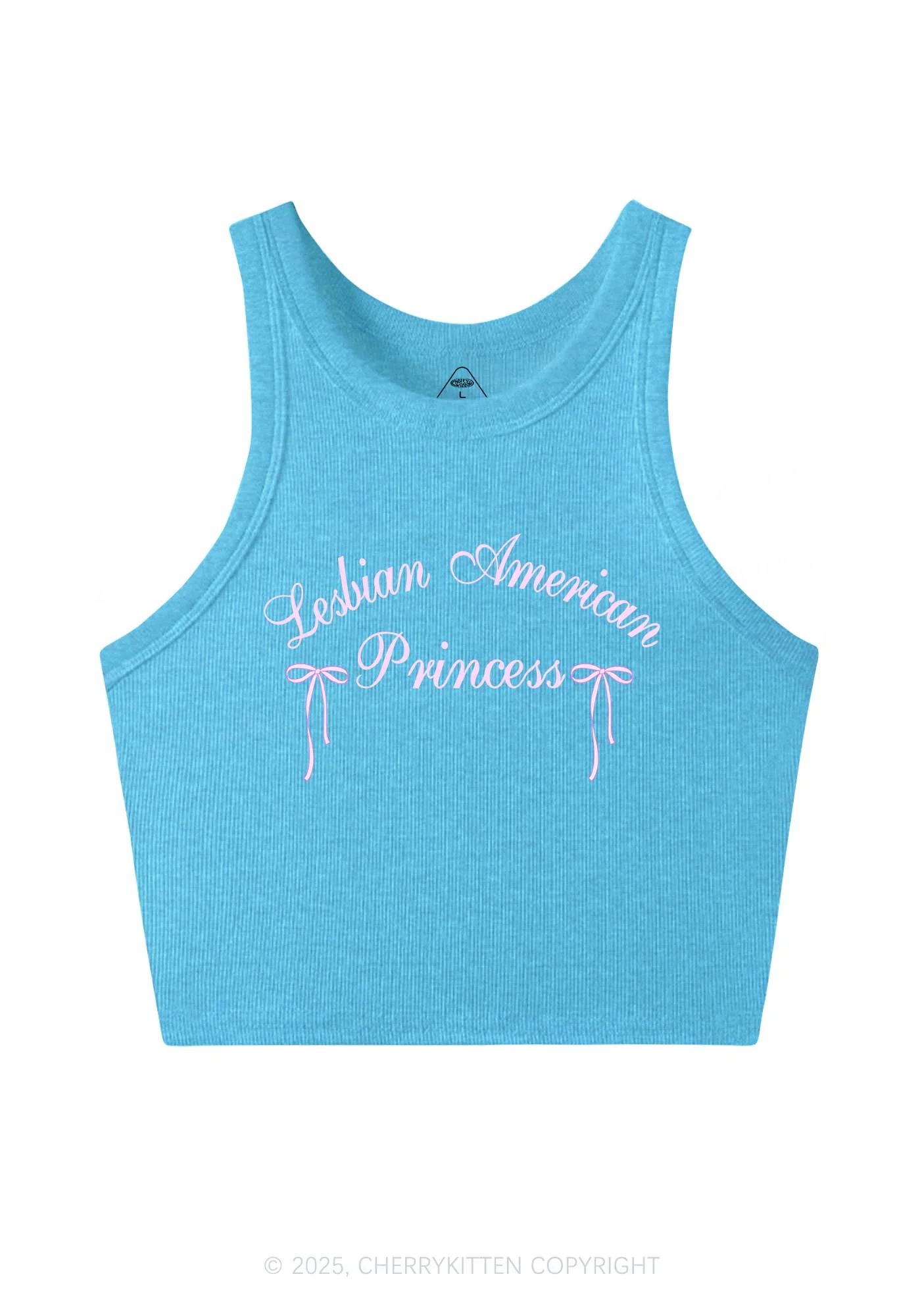 Lesbian American Princess Y2K Crop Tank Top Cherrykitten - Image 5