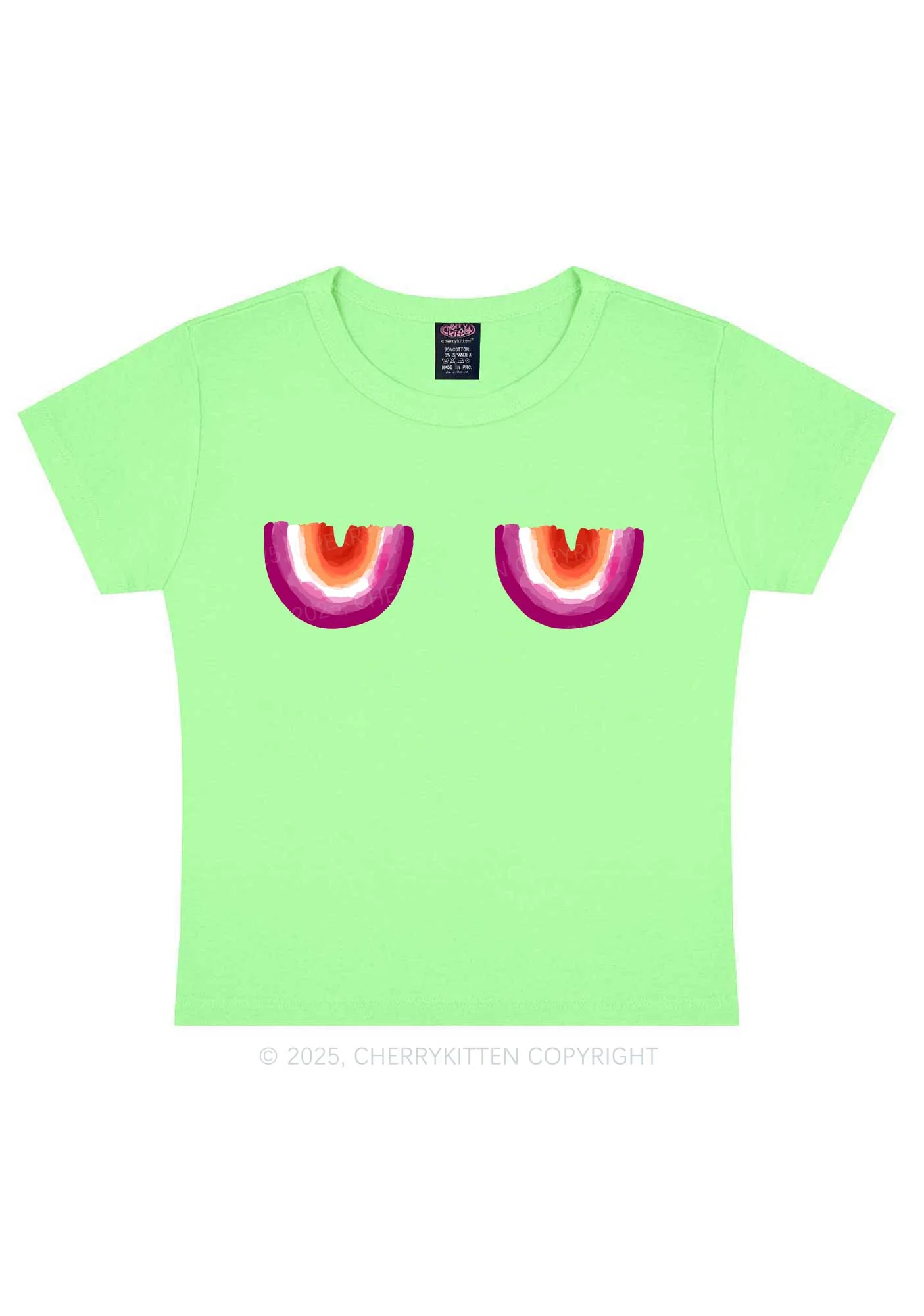 Lesbian Bxxb Y2K Baby Tee Cherrykitten - Image 10