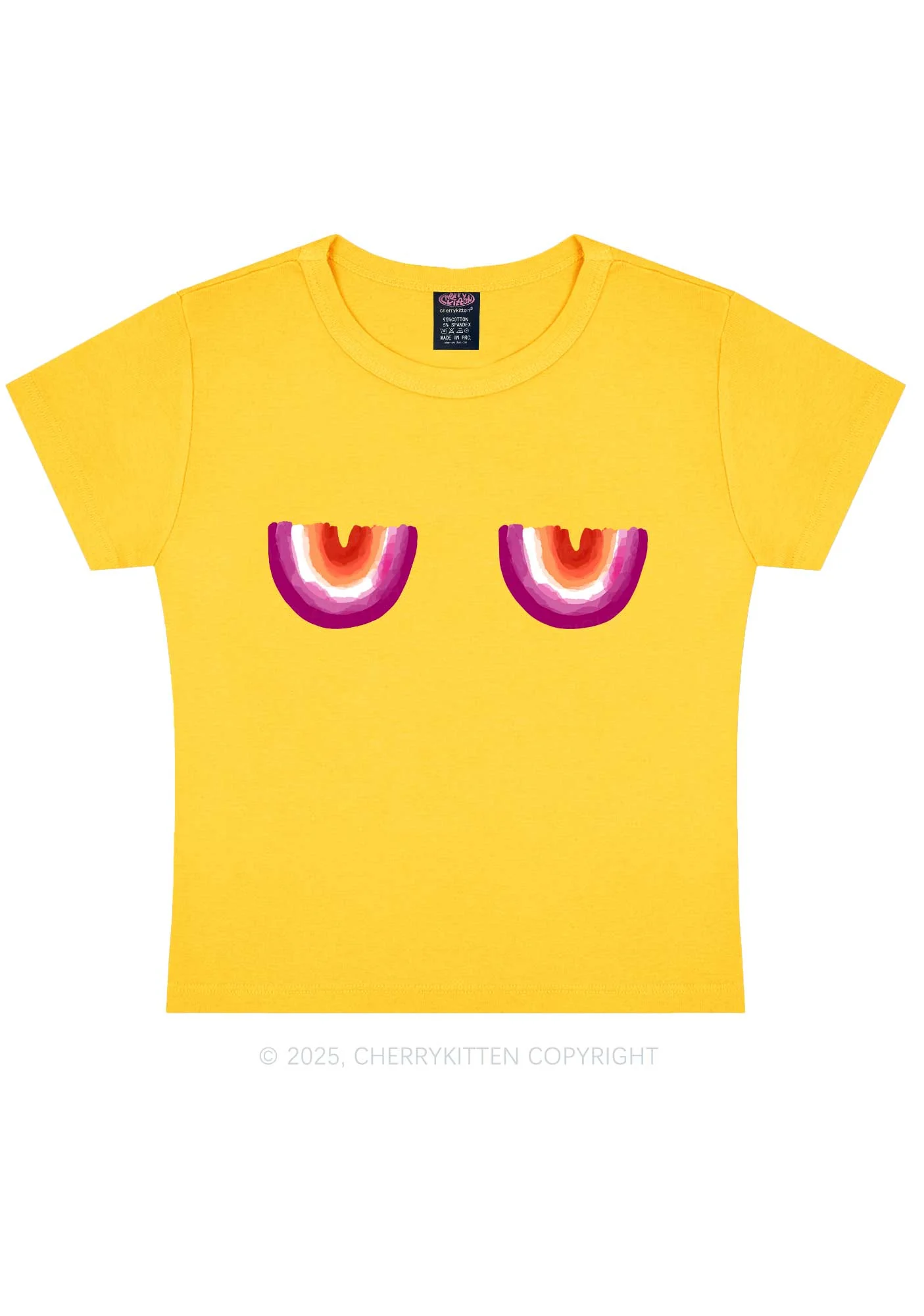 Lesbian Bxxb Y2K Baby Tee Cherrykitten - Image 5