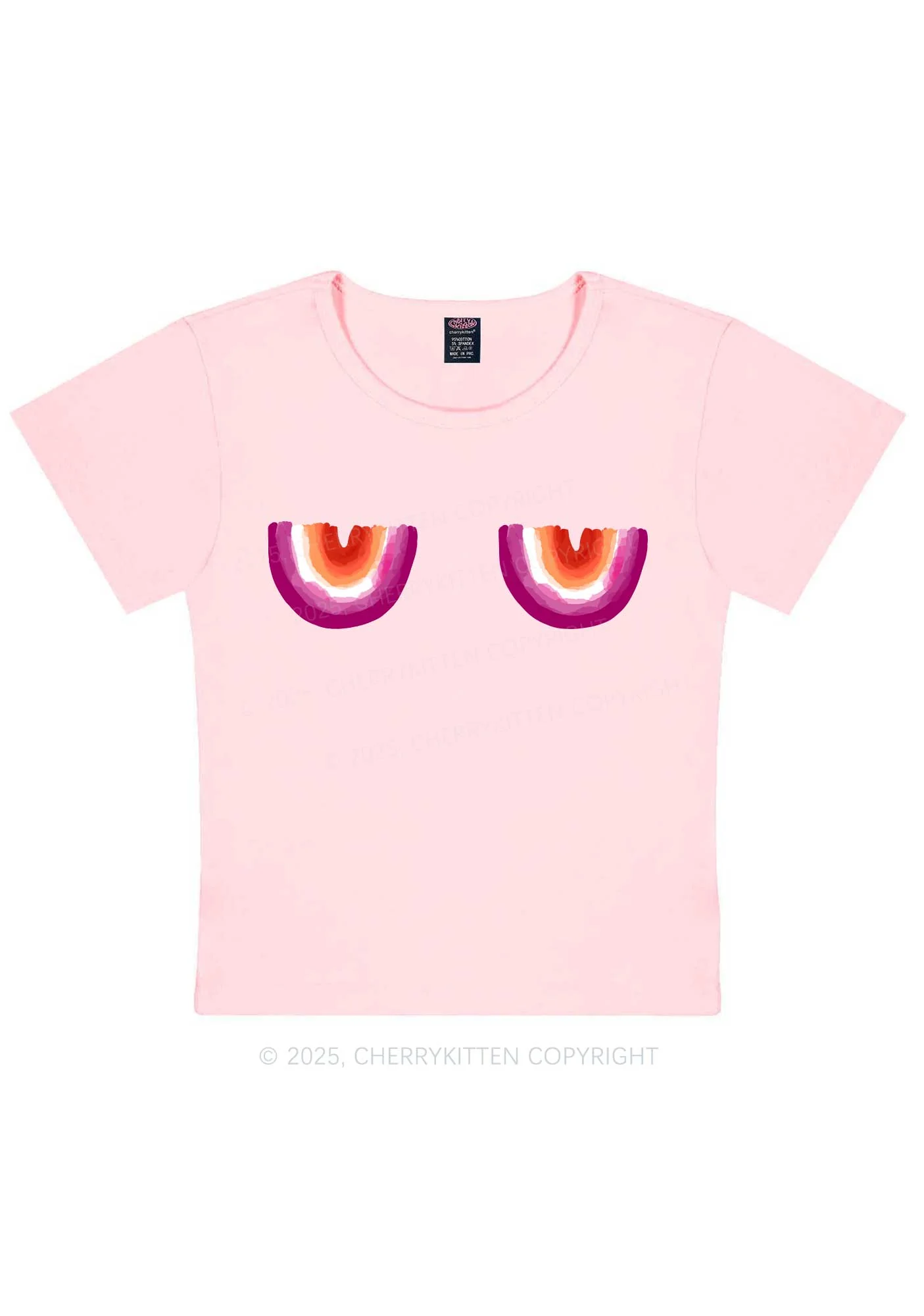 Lesbian Bxxb Y2K Baby Tee Cherrykitten - Image 9
