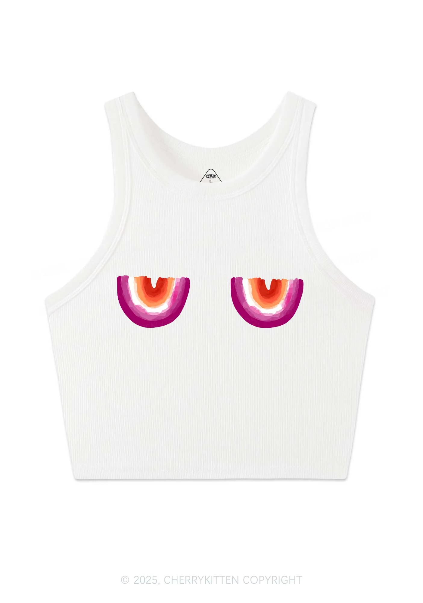 Lesbian Bxxb Y2K Crop Tank Top Cherrykitten - Image 3