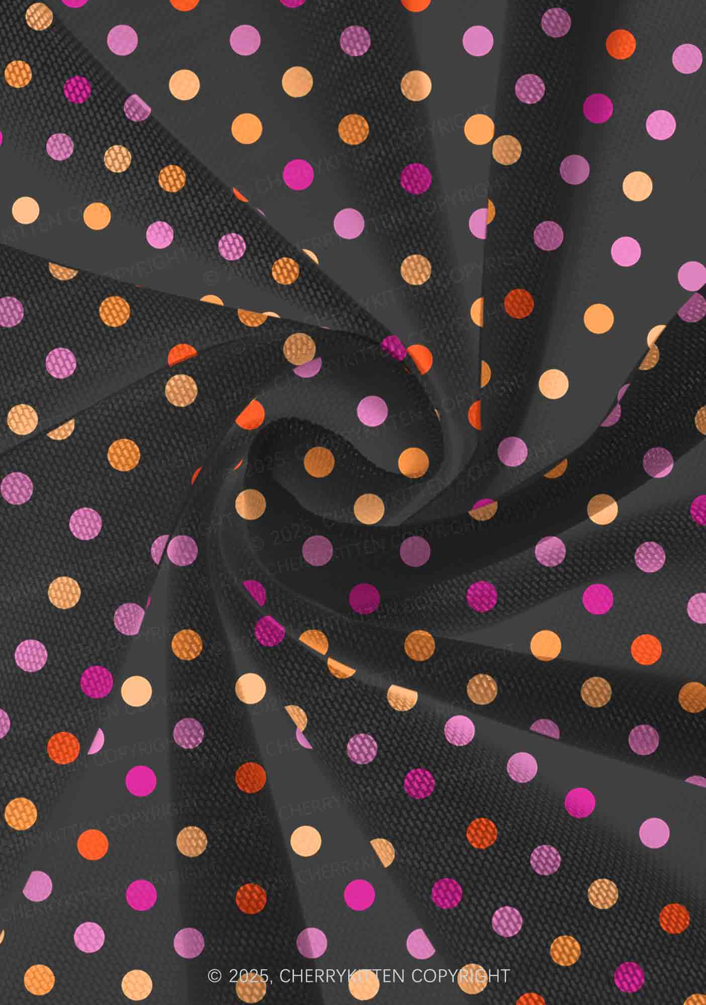 Lesbian Dots Pride Y2K Mesh Slip Dress With Scarf Set Cherrykitten - Image 6