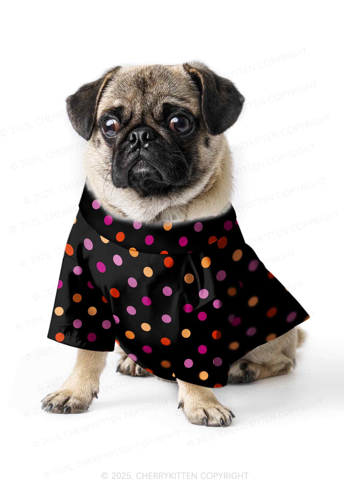 Lesbian Dots Pride Y2K Pet Shirts Cherrykitten - Image 3
