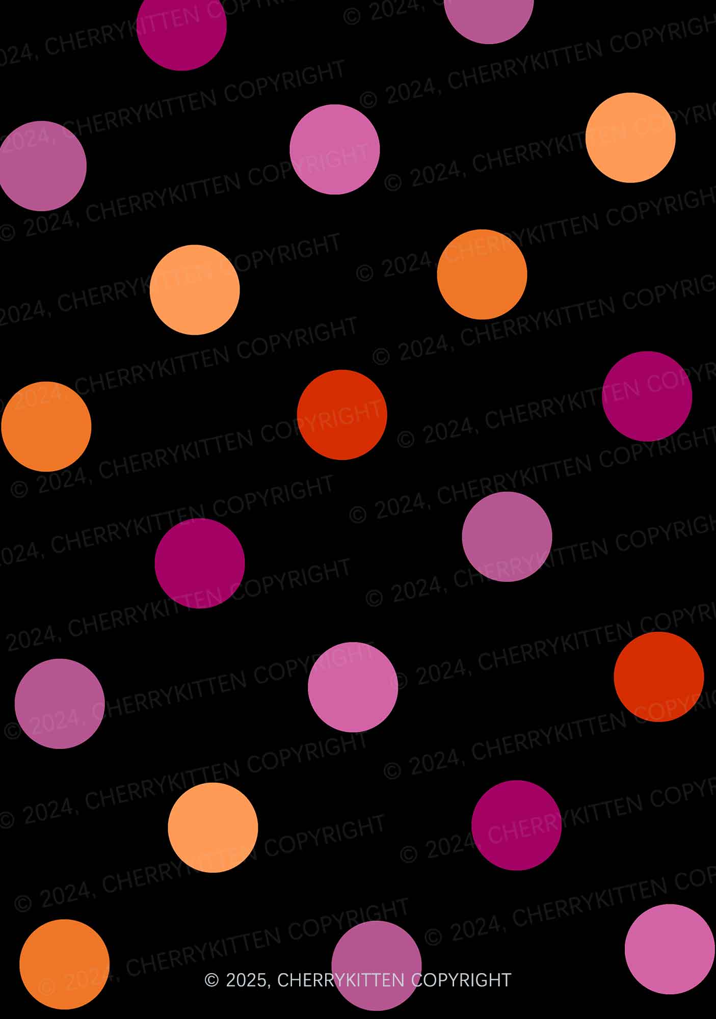 Lesbian Dots Pride Y2K Print Slip Dress Cherrykitten - Image 2