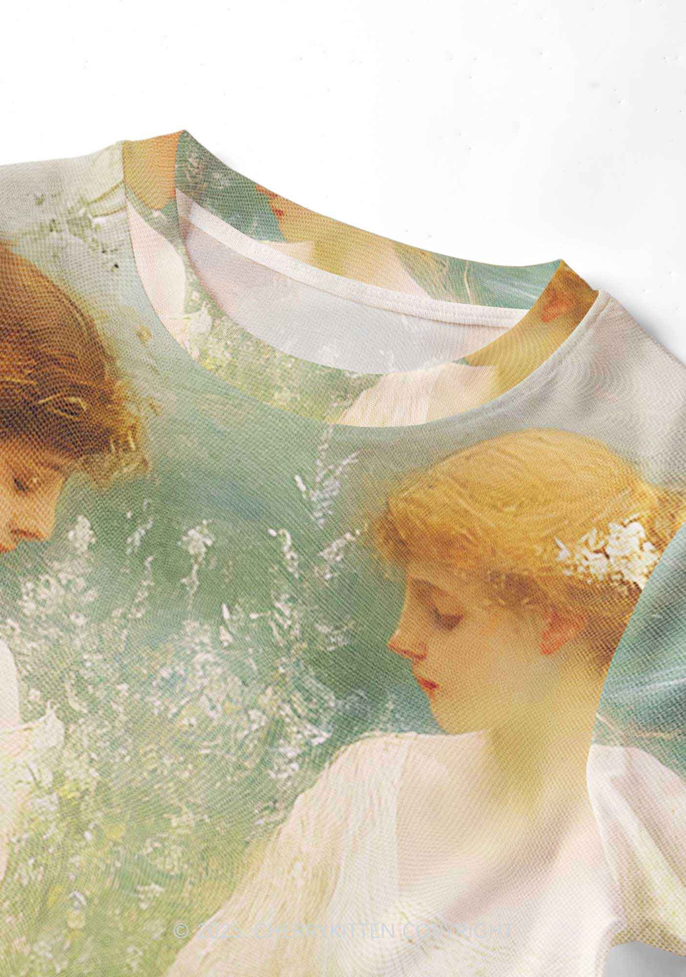 Lesbian Fairy Pride Y2K Mesh Crop Top Cherrykitten - Image 5