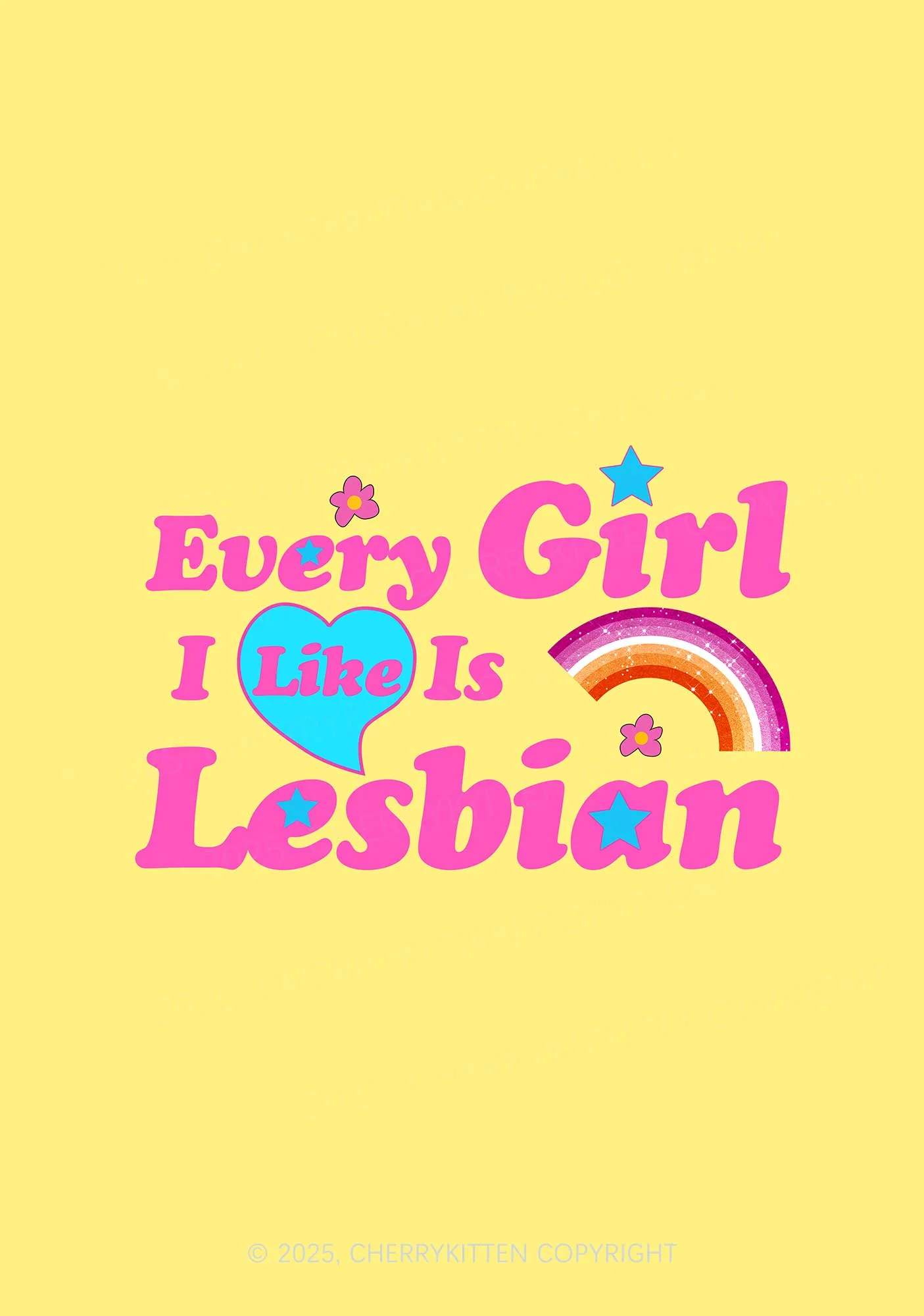 Lesbian Girl Pride 1Pc Y2K Pin Badge Cherrykitten - Image 2