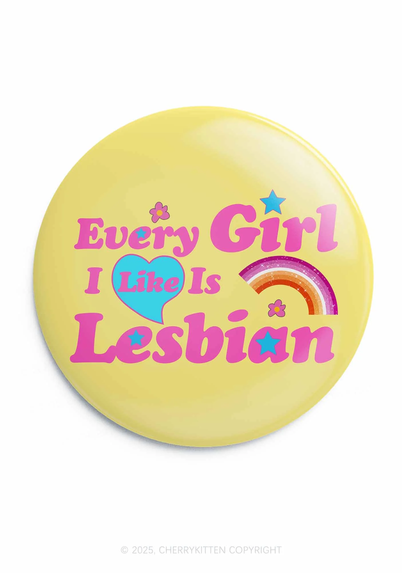 Lesbian Girl Pride 1Pc Y2K Pin Badge Cherrykitten - Image 4