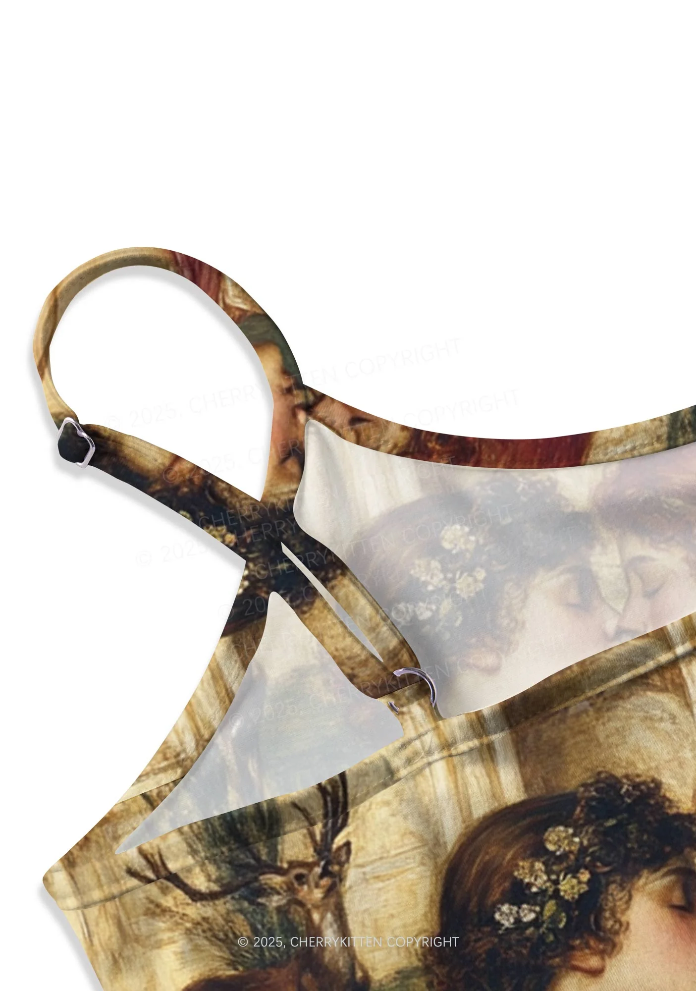 Lesbian Girlfriend Y2K Print Slip Dress Cherrykitten - Image 3