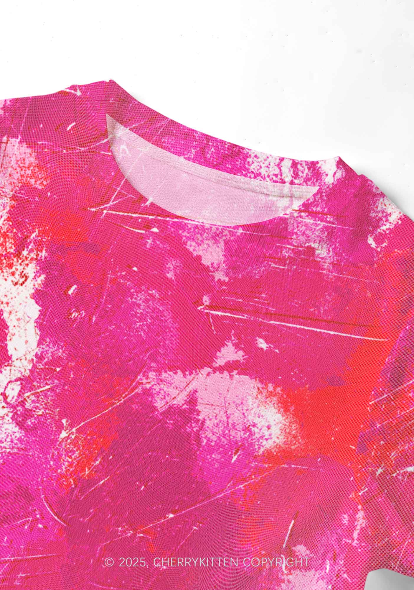 Lesbian Ink Pride Y2K Mesh Crop Top Cherrykitten - Image 3
