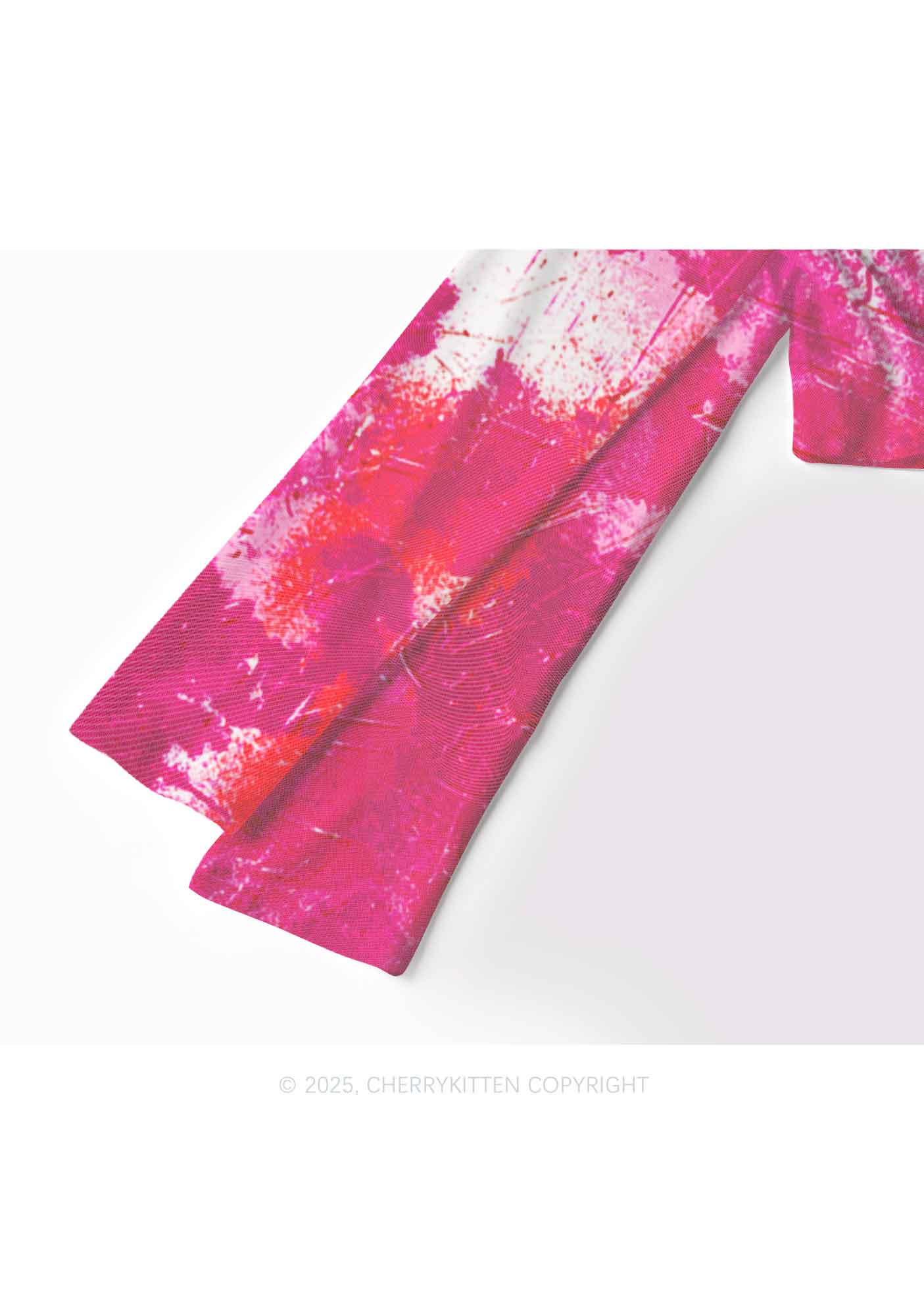 Lesbian Ink Pride Y2K Mesh Long Sleeve Crop Top Cherrykitten - Image 4