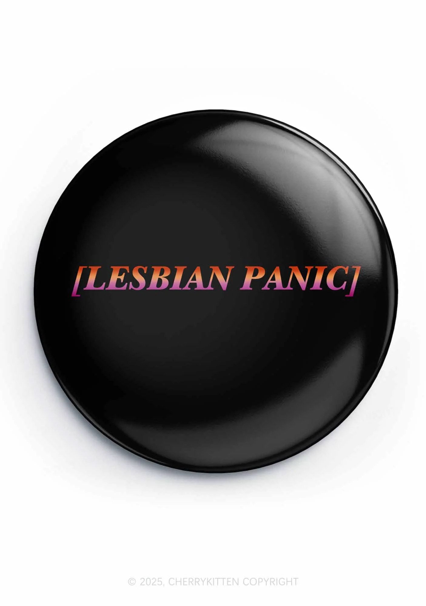 Lesbian Panic Pride 1Pc Y2K Pin Badge Cherrykitten - Image 3