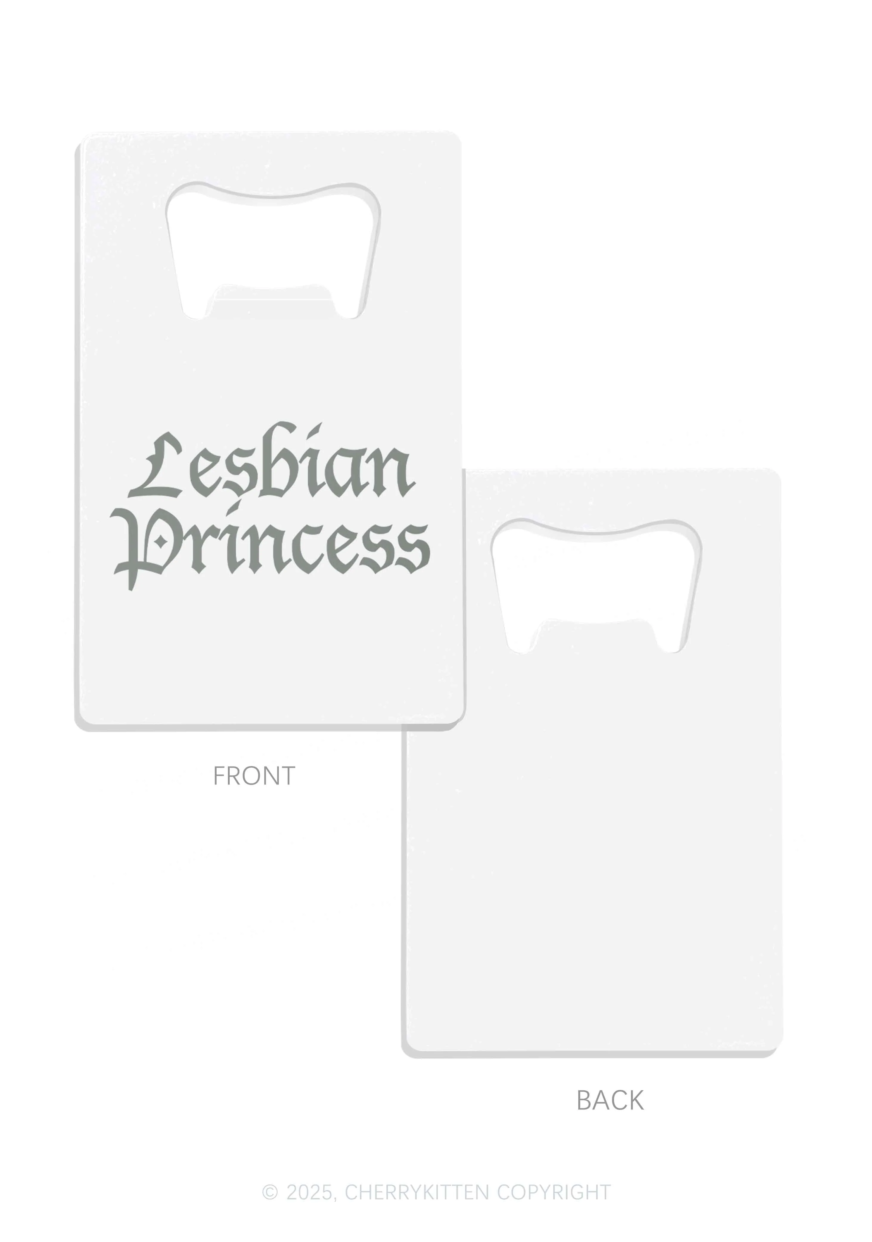 Lesbian Princess Pride Y2K Credit Card Bottle Openers Cherrykitten - Image 5