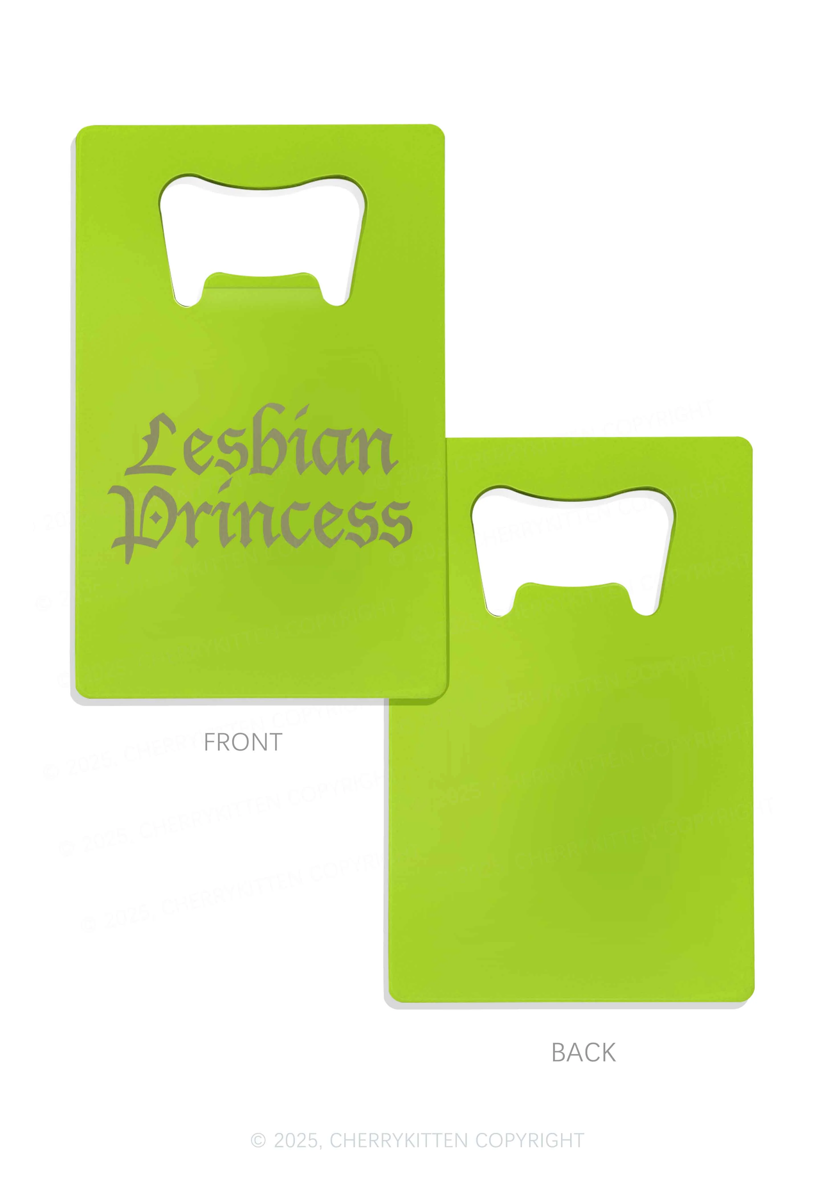 Lesbian Princess Pride Y2K Credit Card Bottle Openers Cherrykitten - Image 7