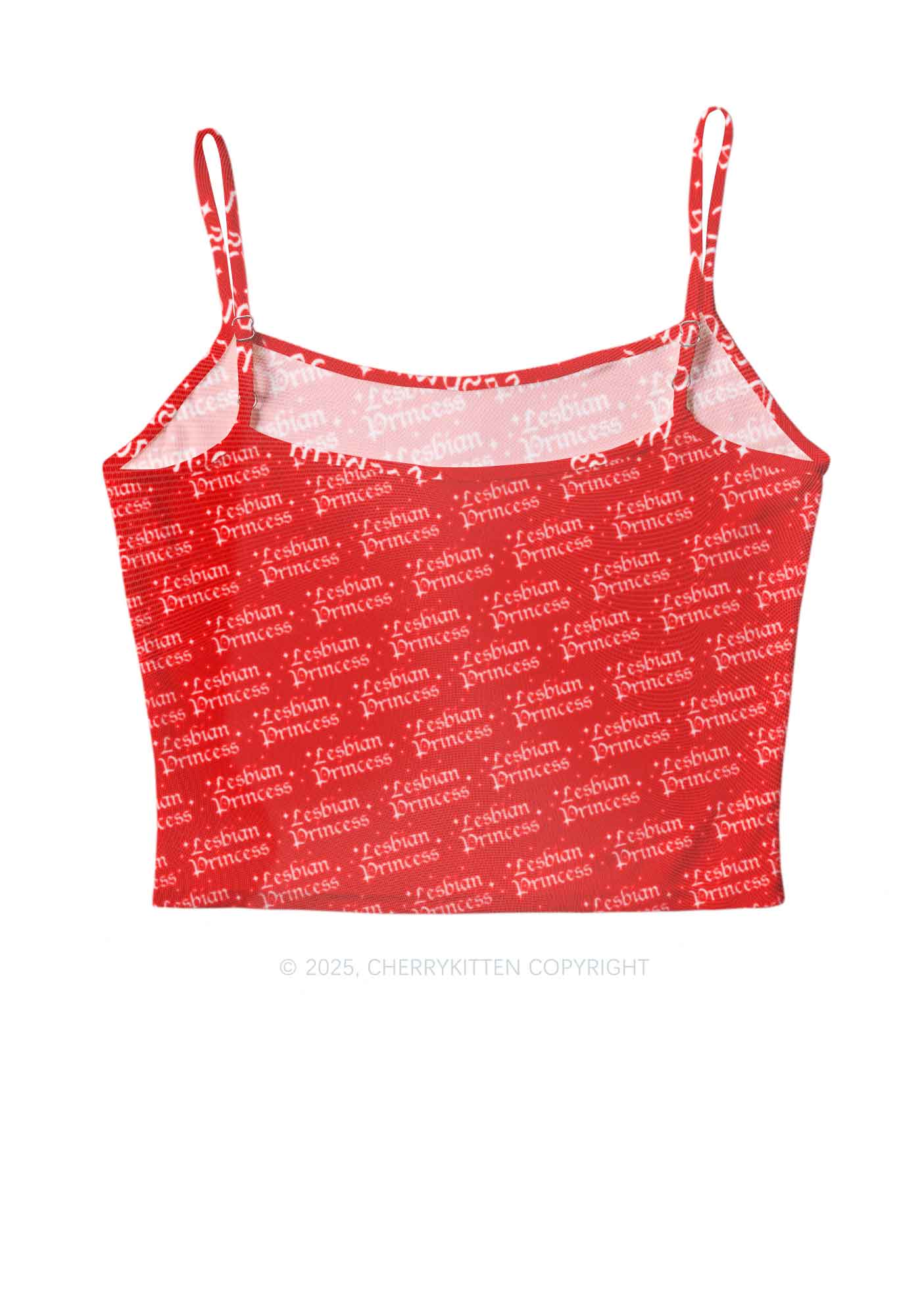 Lesbian Princess Pride Y2K Mesh Cami Tank Cherrykitten - Image 2