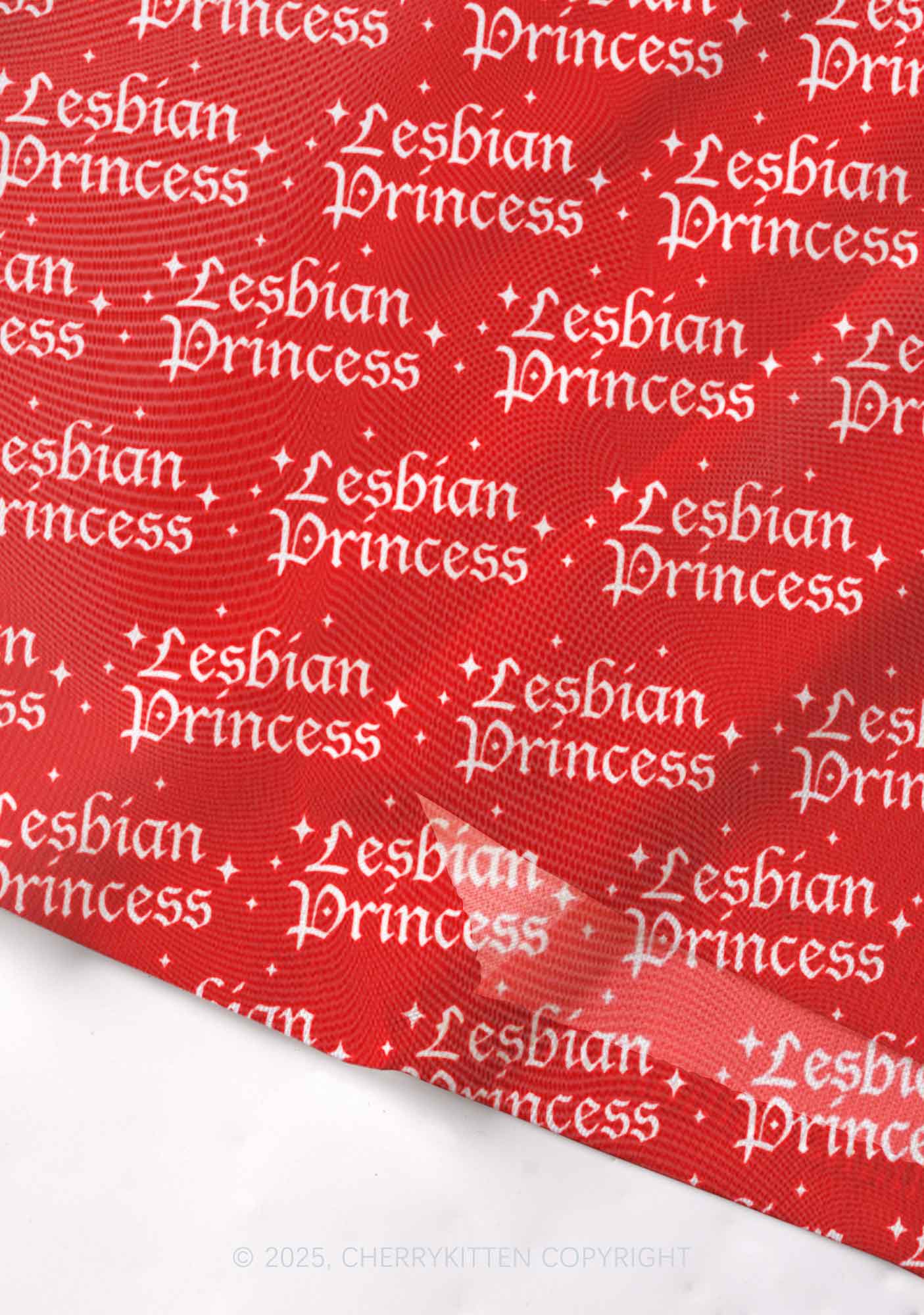 Lesbian Princess Pride Y2K Mesh Cami Tank Cherrykitten - Image 3