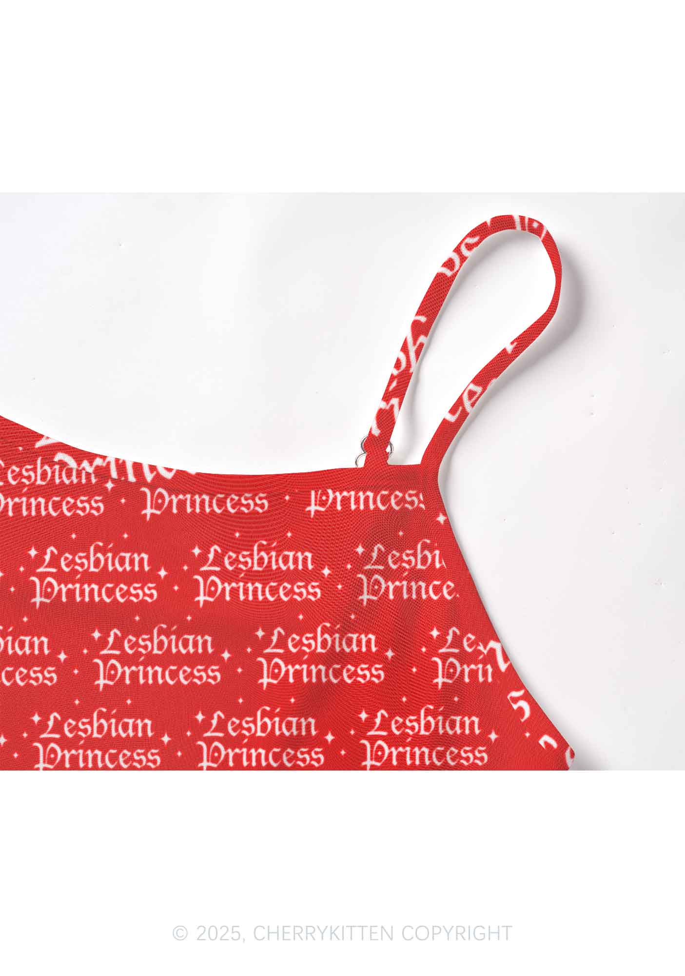 Lesbian Princess Pride Y2K Mesh Cami Tank Cherrykitten - Image 4