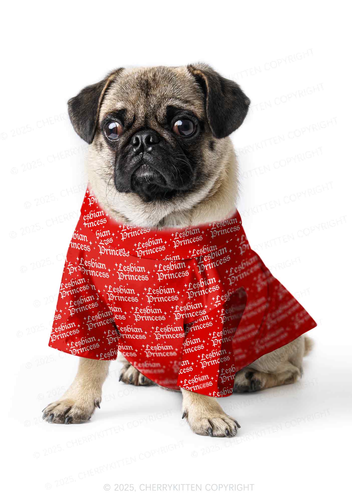 Lesbian Princess Pride Y2K Pet Shirts Cherrykitten - Image 3