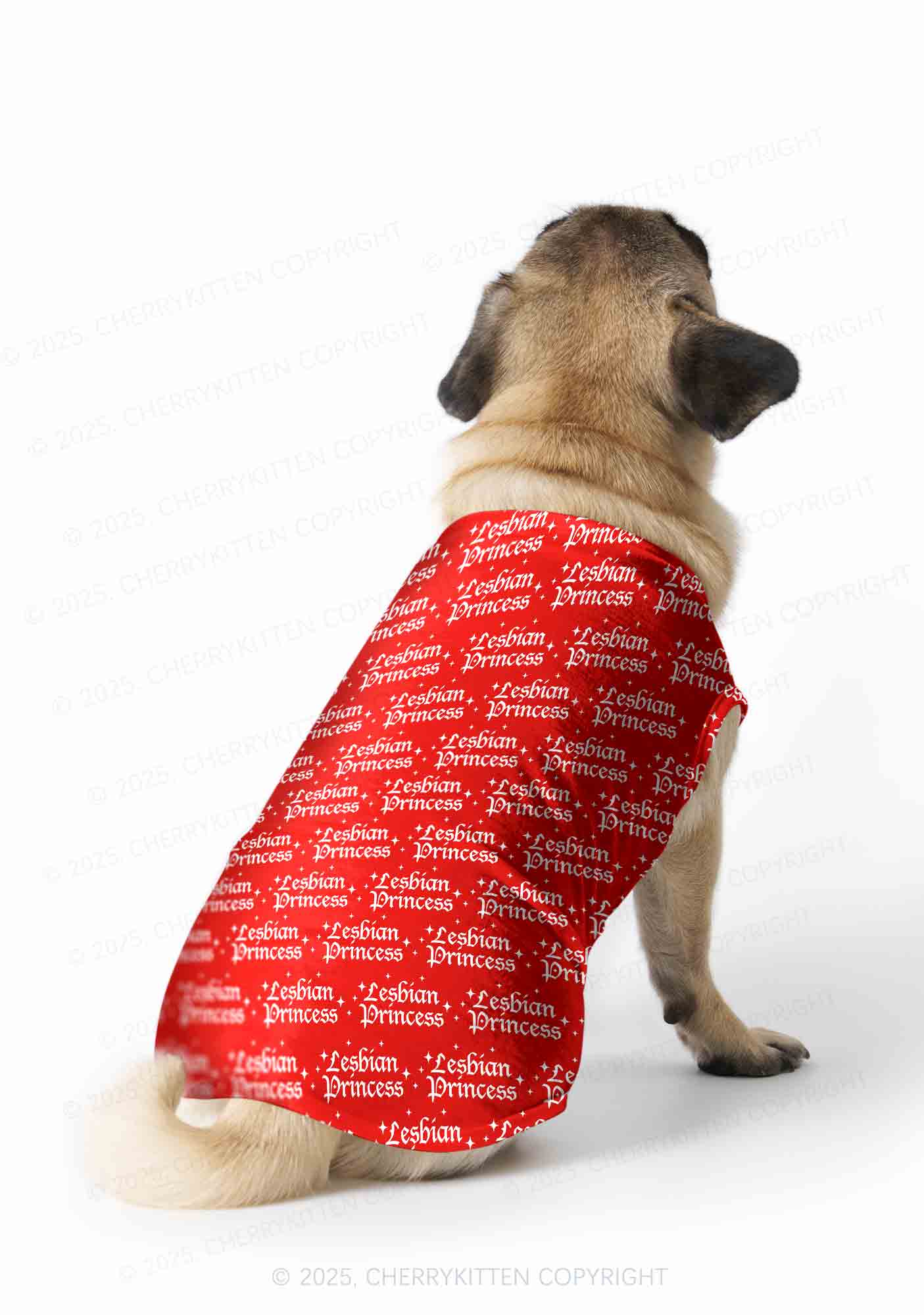 Lesbian Princess Pride Y2K Pet Tank Top Cherrykitten - Image 2