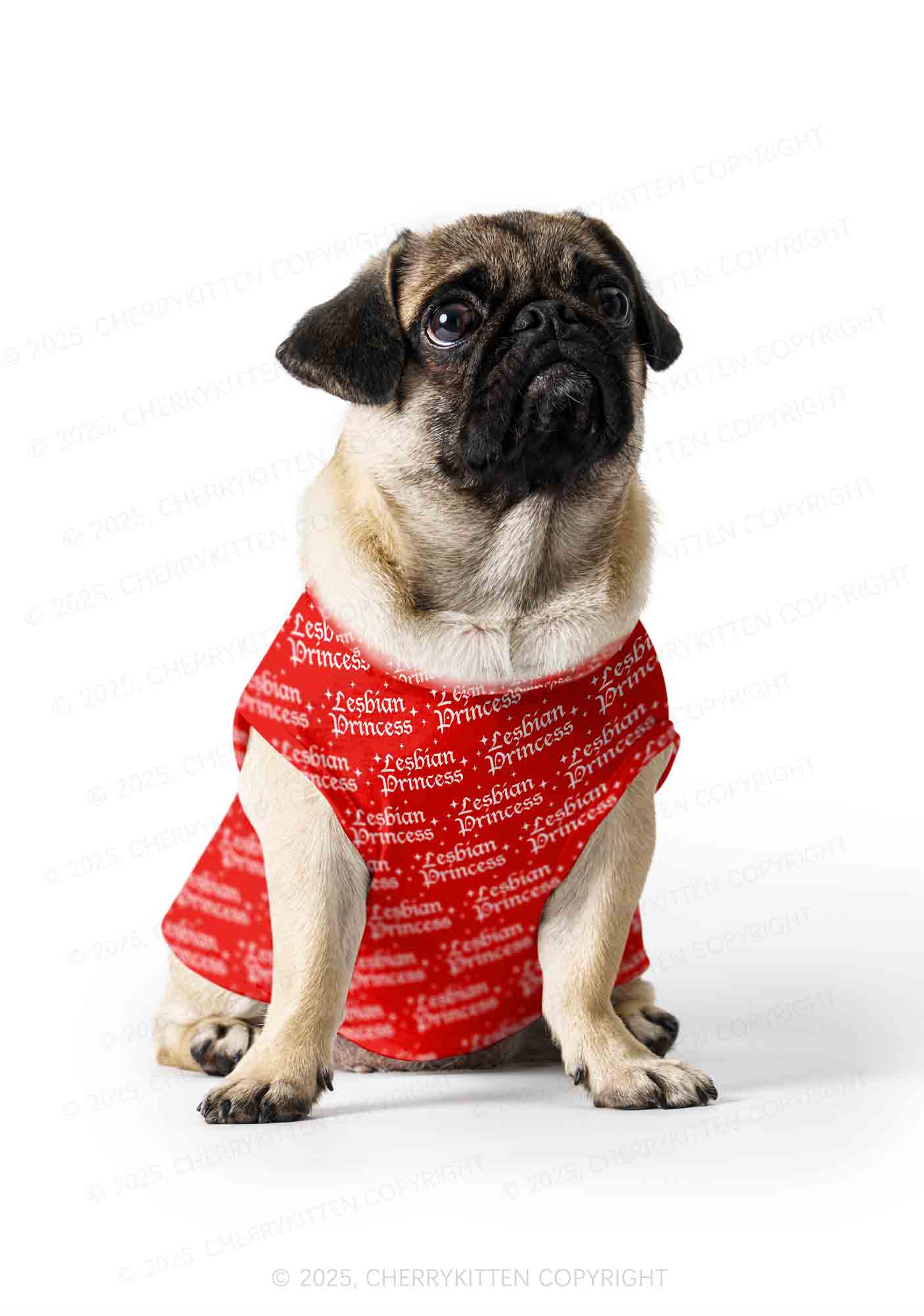 Lesbian Princess Pride Y2K Pet Tank Top Cherrykitten - Image 3