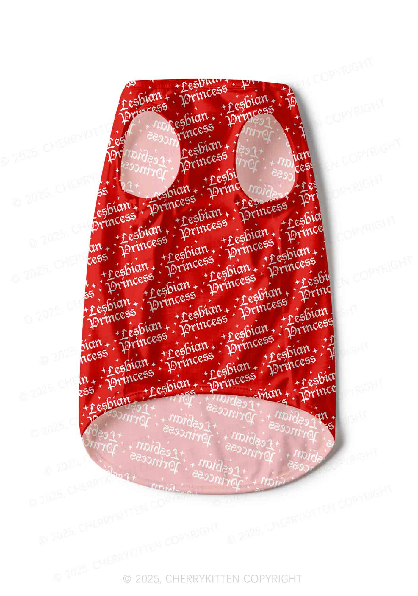 Lesbian Princess Pride Y2K Pet Tank Top Cherrykitten - Image 4