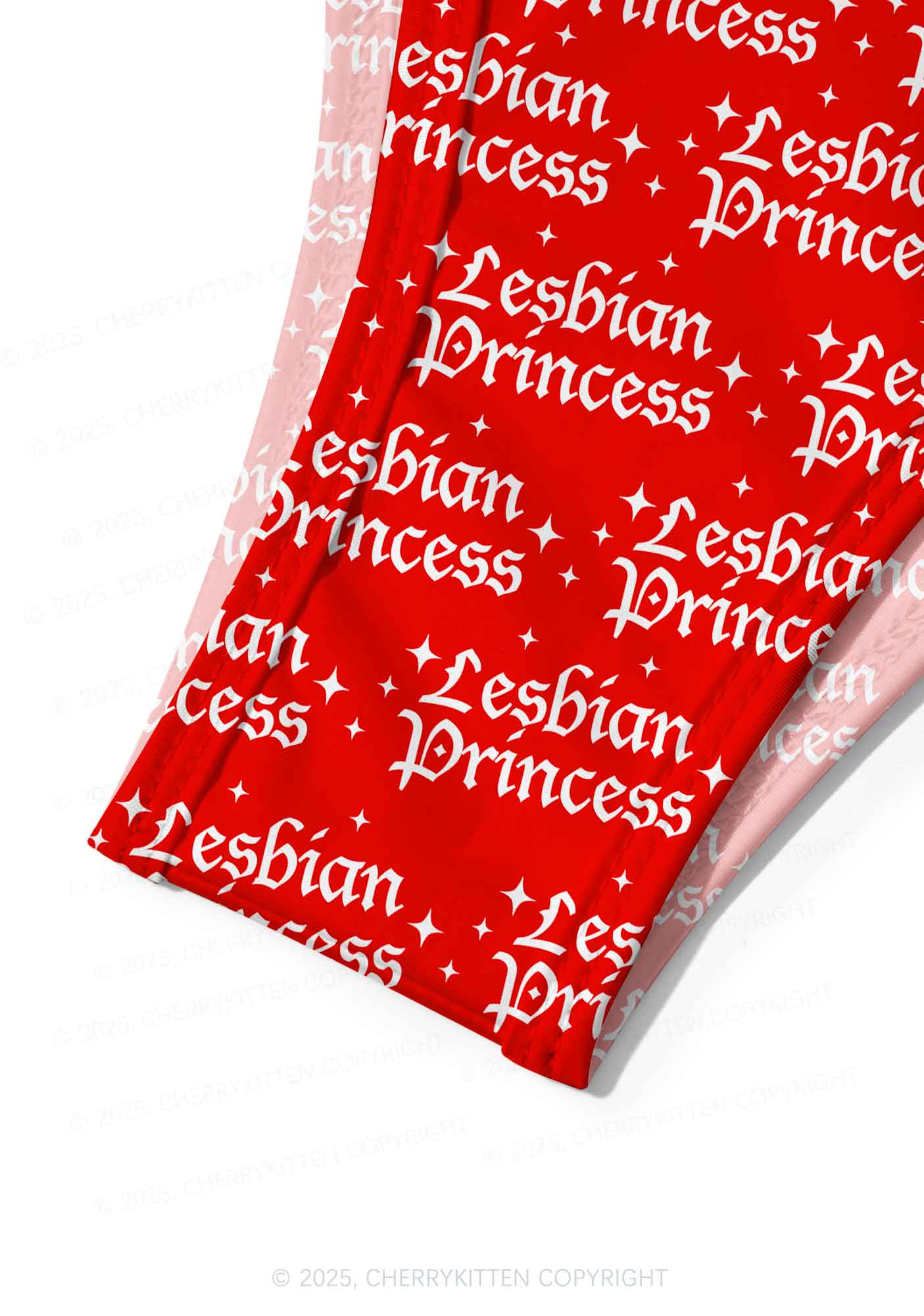 Lesbian Princess Pride Y2K Print Bikini Set Cherrykitten - Image 5