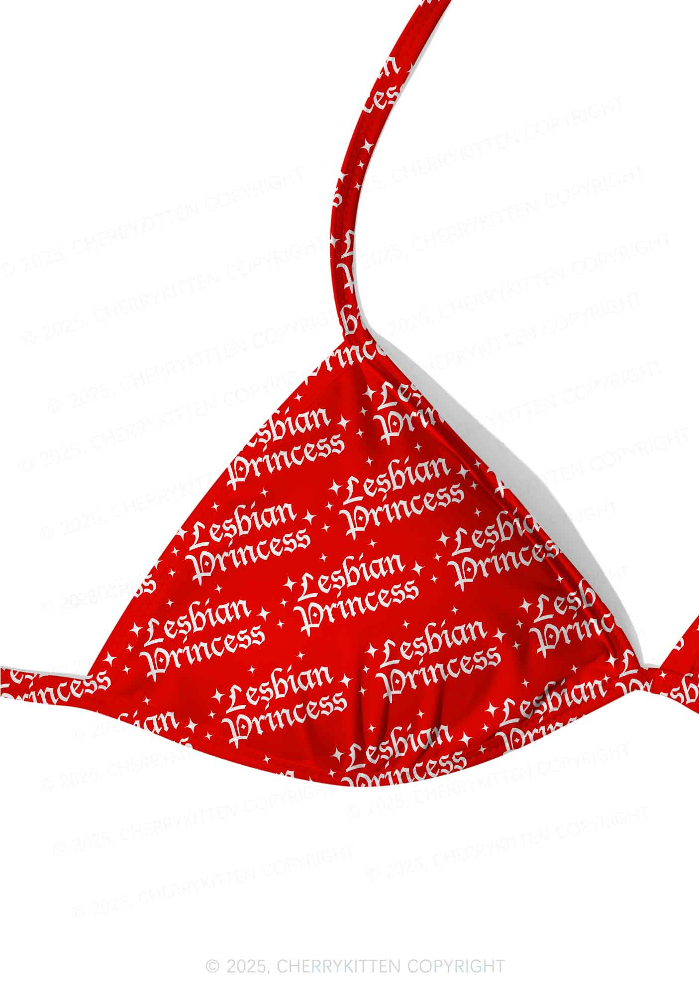 Lesbian Princess Pride Y2K Print Bikini Set Cherrykitten - Image 6