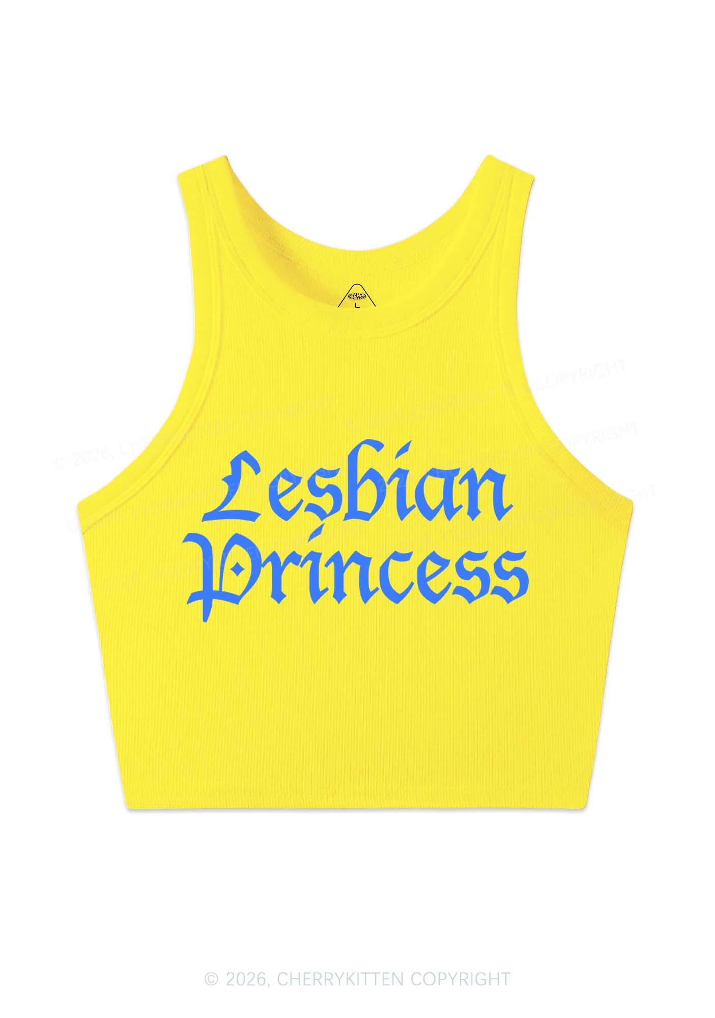 Lesbian Princess Y2K Crop Tank Top Cherrykitten - Image 6