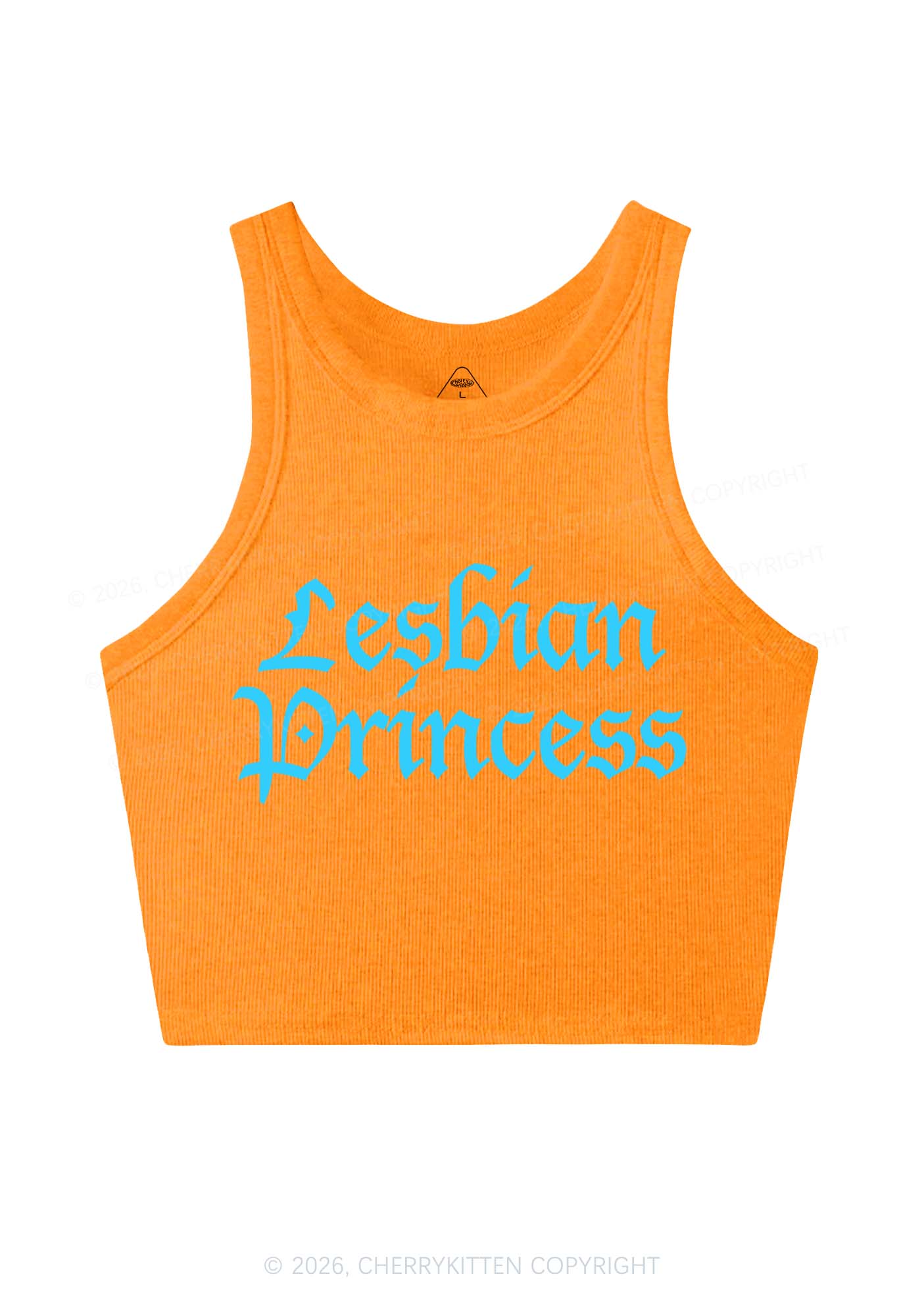Lesbian Princess Y2K Crop Tank Top Cherrykitten - Image 9