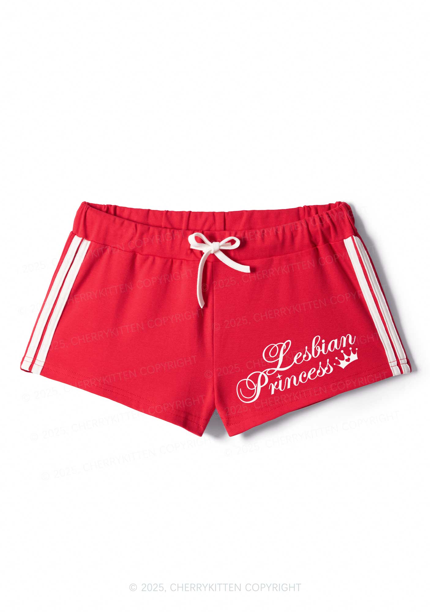 Lesbian Princess Y2K Drawstring Mini Shorts Cherrykitten - Image 4