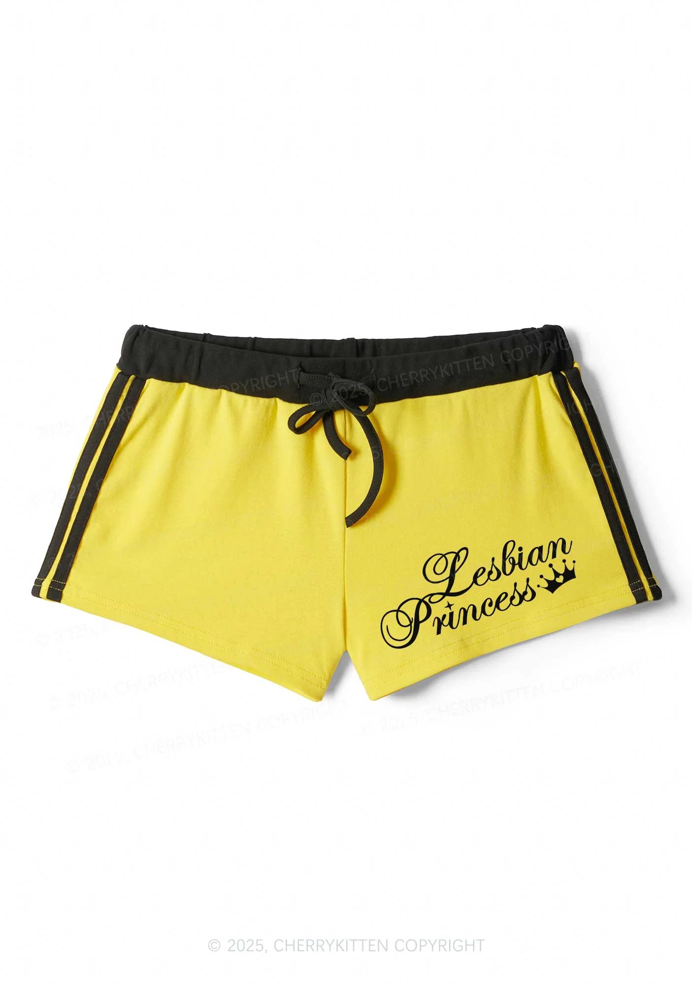 Lesbian Princess Y2K Drawstring Mini Shorts Cherrykitten - Image 5