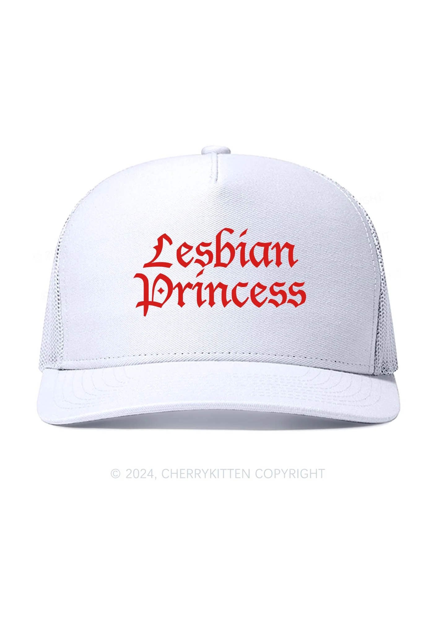 Lesbian Princess Y2K Trucker Mesh Hat Cherrykitten - Image 2
