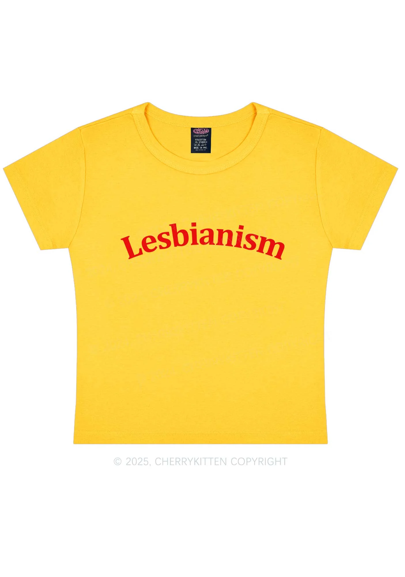Lesbianism Y2K Baby Tee Cherrykitten - Image 3